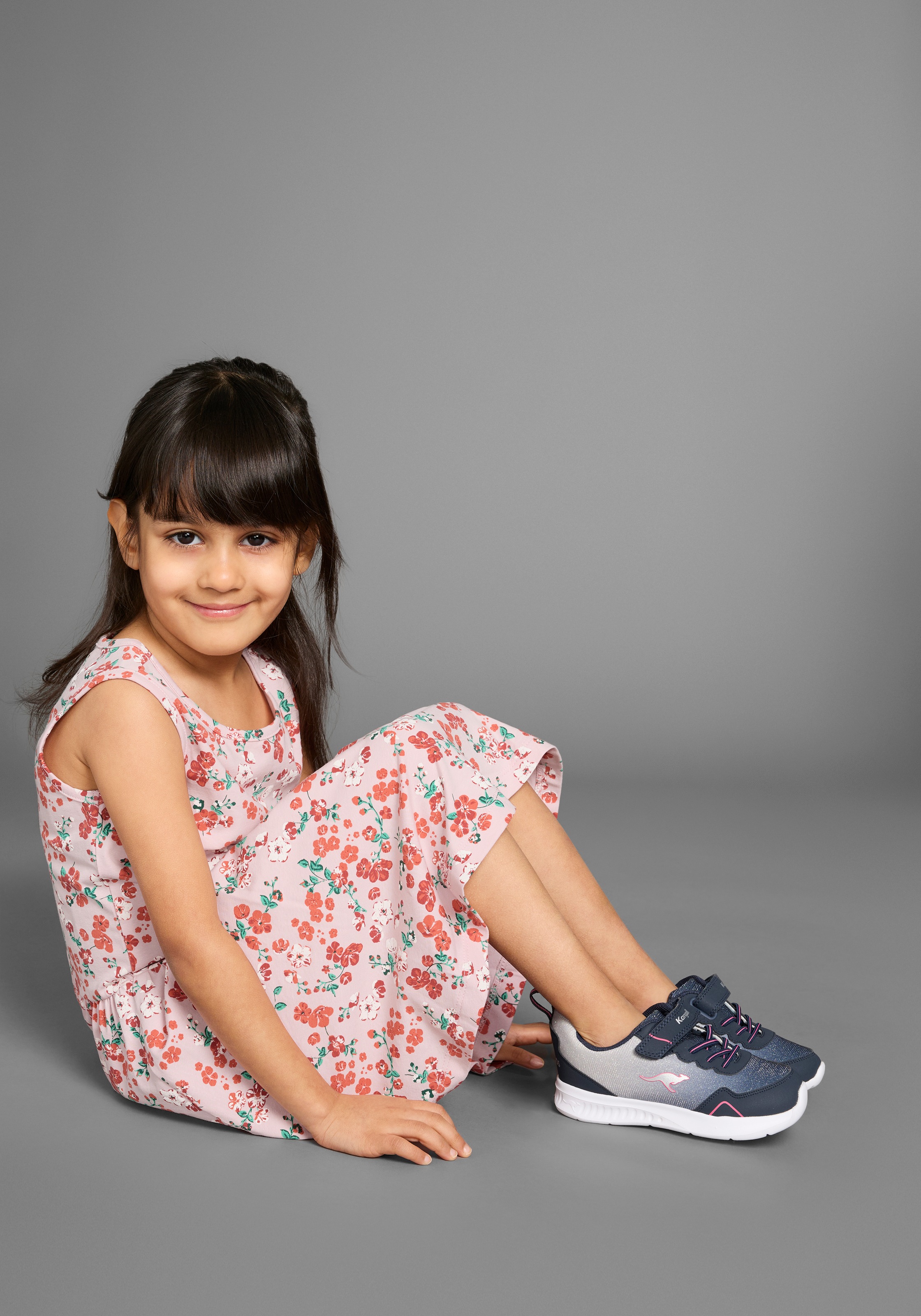 KangaROOS Jerseykleid »Trägerkleid im Blumen-Allover«, Shirtkleid mit Blumenmuster