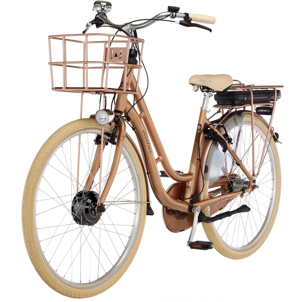 FISCHER Fahrrad E-Bike »CITA RETRO 2.2 522«, 7 Gang, Shimano, Nexus, (mit Fahrradschloss)