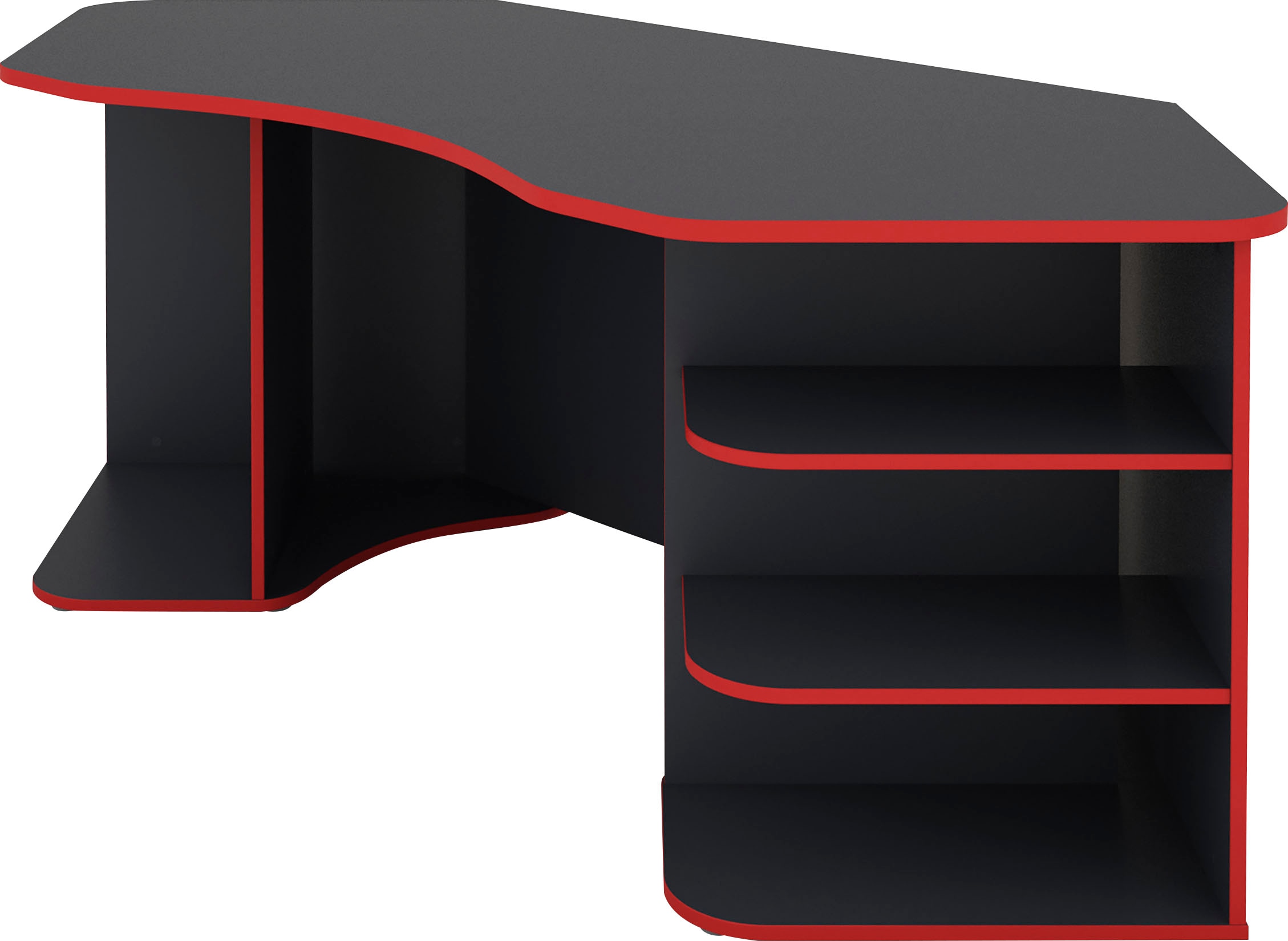 Homexperts Gamingtisch »Tron«, passend für drei 28" Monitore