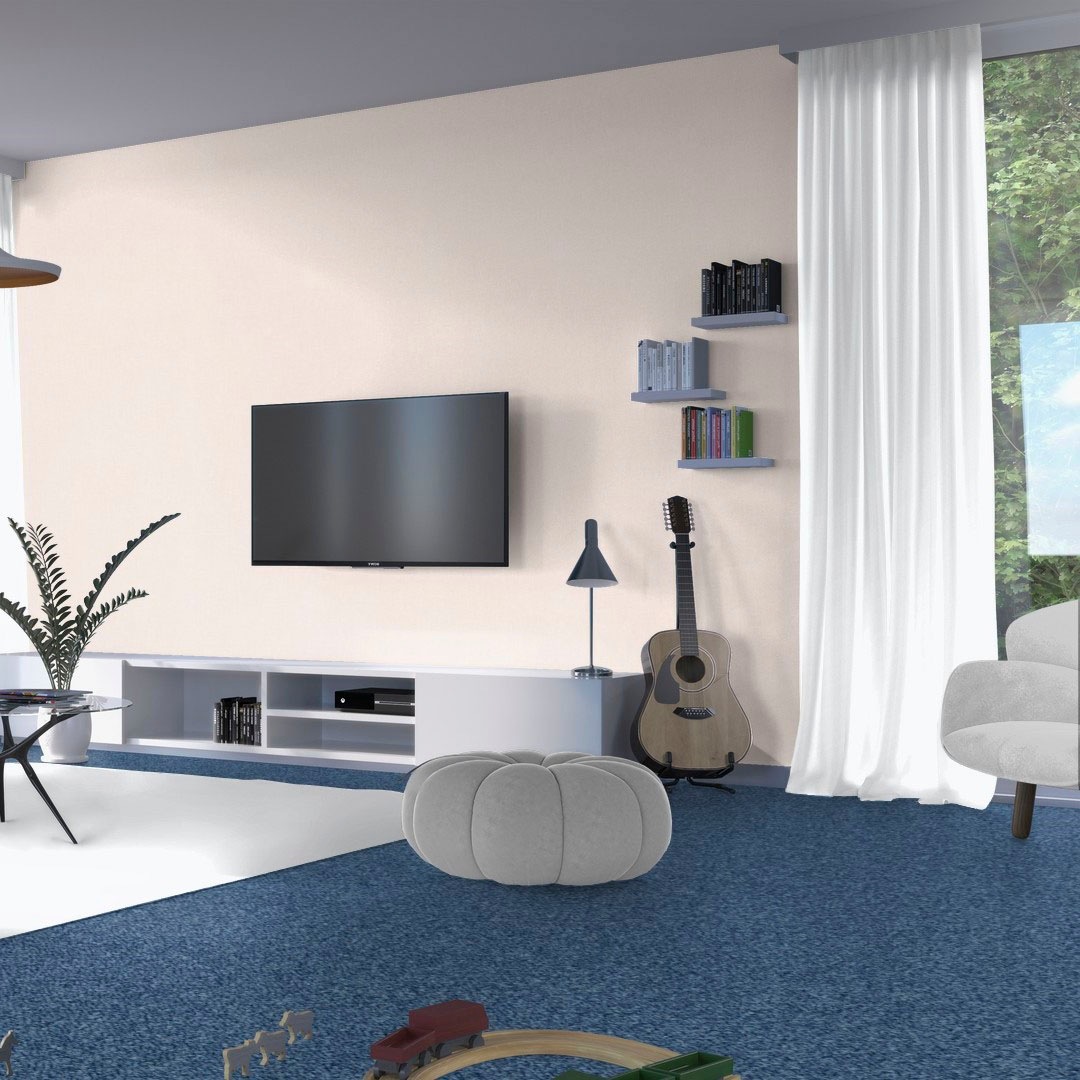 Bodenmeister Teppichboden »Baltic, Schlinge - meliert, Made in Belgium«, rechteckig, 5 mm Höhe, Wohnzimmer, Schlafzimmer, Kinderzimmer, Breite 400/500 cm