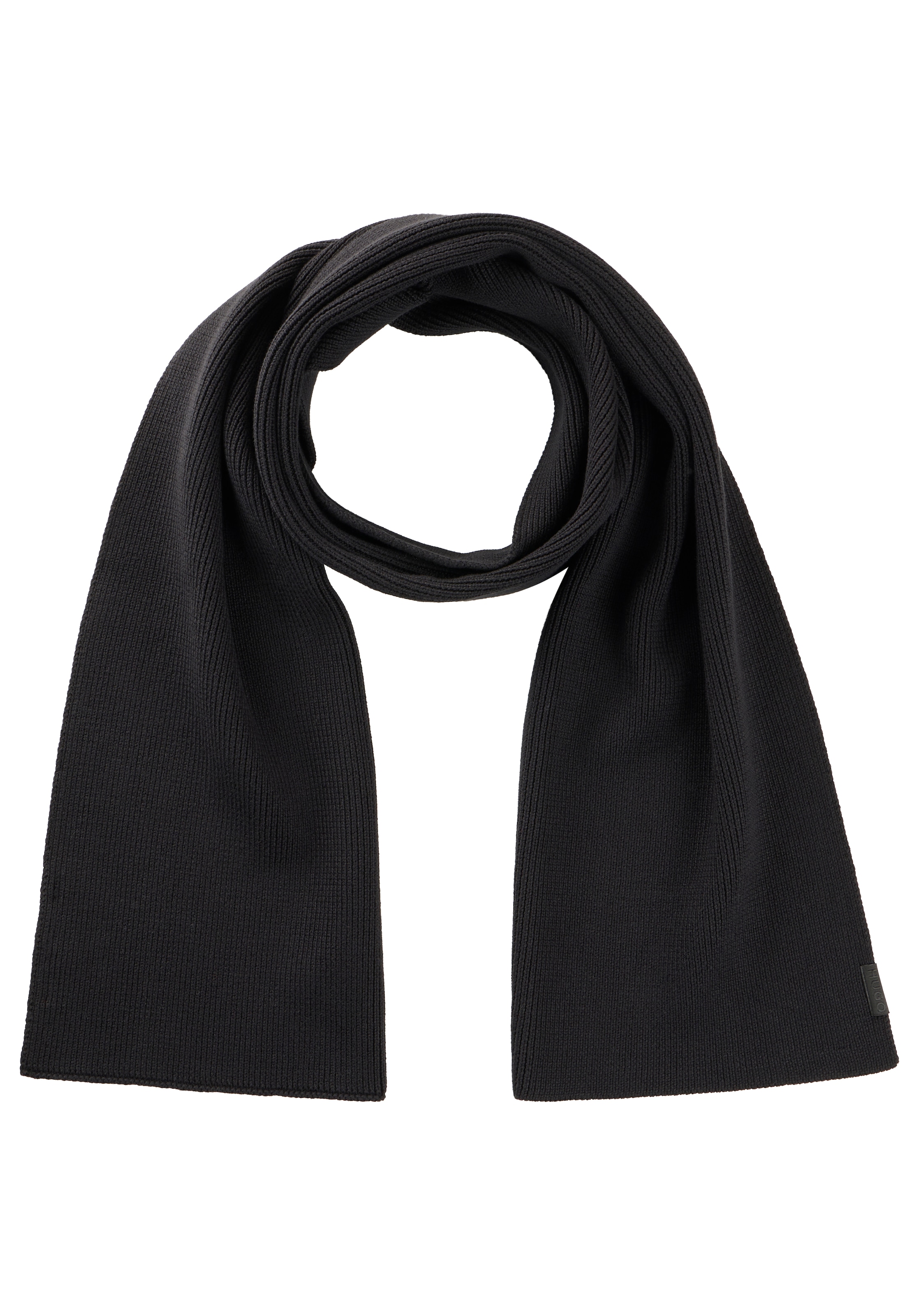 HUGO Strickschal »Zential« aus reiner Baumwolle, unisex