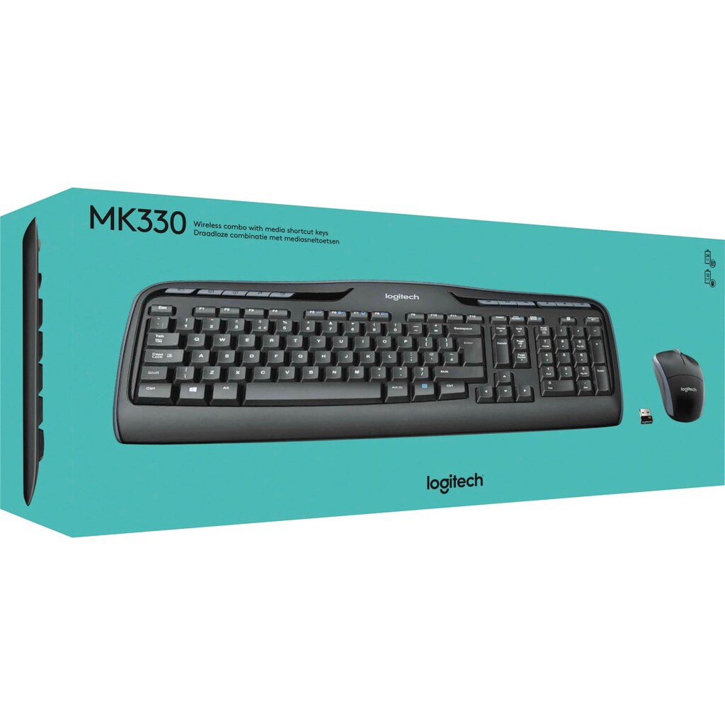 Logitech Tastatur »Wireless Combo MK330«