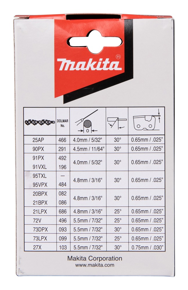 Makita Ersatzkette »»191H00-0««, (1 tlg.), für Sägekette 90PX, 25cm, BxL: 75x75 cm, Edelstahl