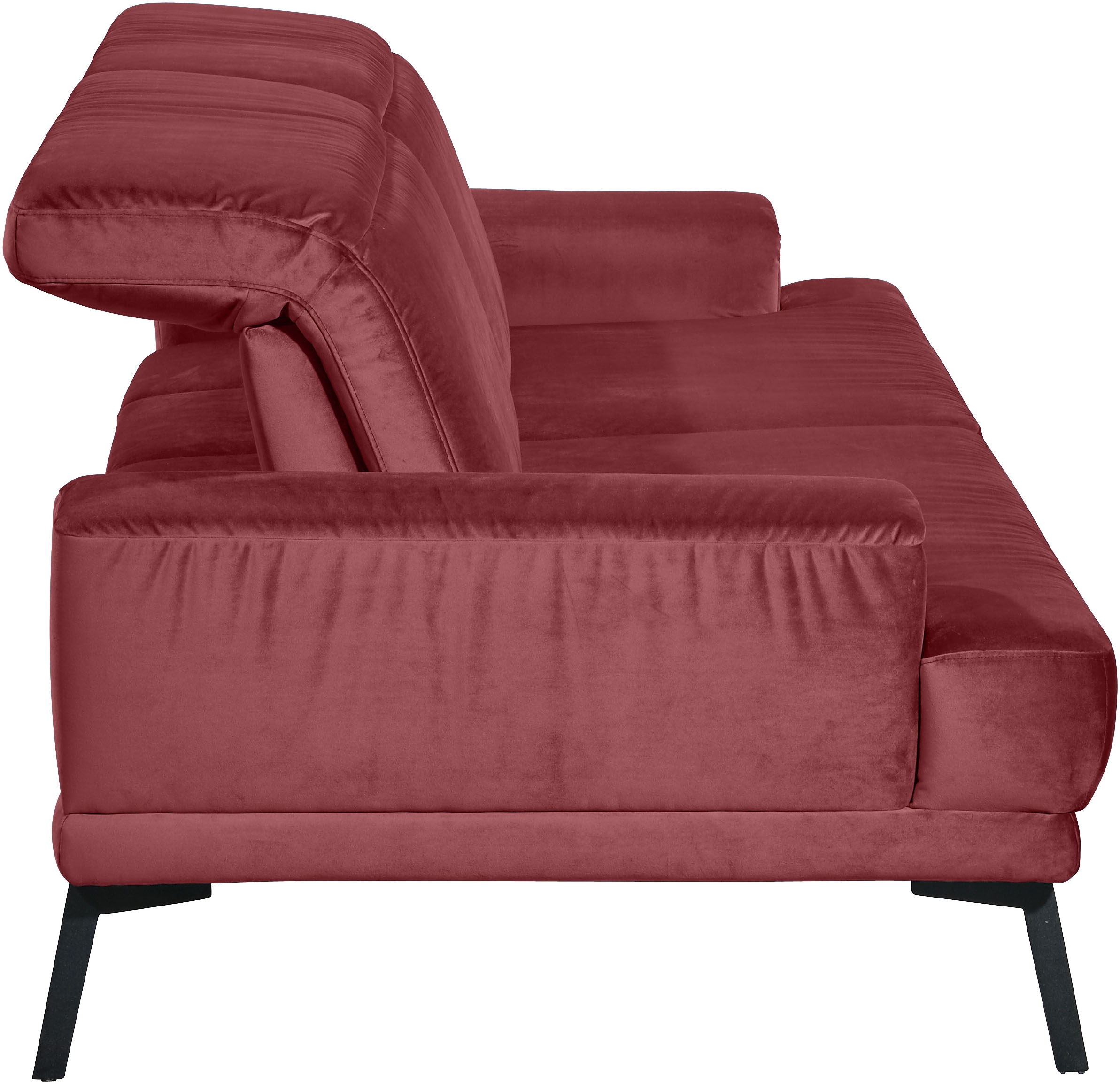 Musterring 3-Sitzer »MR 4580«, inkl. Kopf- und Sitztiefenverstellung, Fuß schwarz, B228 x T103 cm