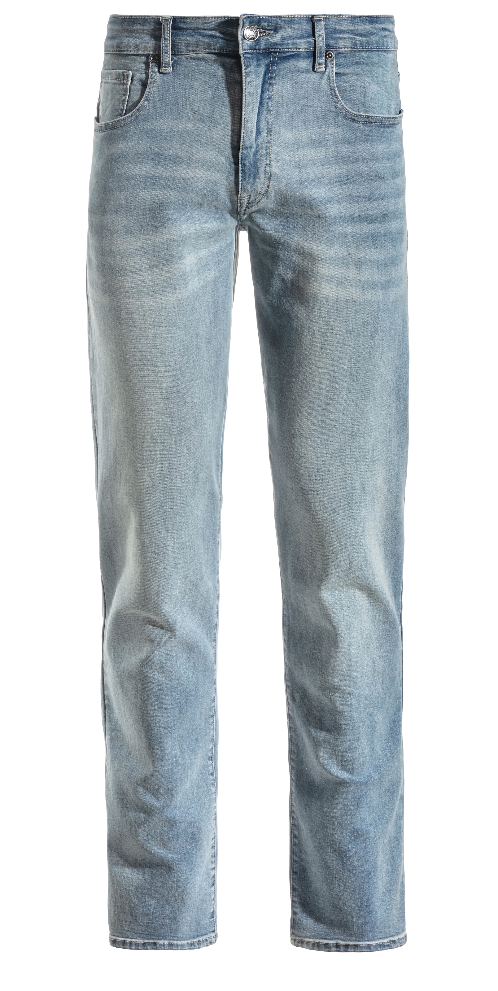 Buffalo 5-Pocket-Jeans »Straight-fit«, mit normaler Bundhöhe, aus elastischer Denim-Qualität