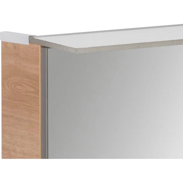 FACKELMANN Spiegelschrank »PE 80 - Ast-Eiche«, Badmöbel Breite 80 cm, 2  Türen, doppelseitig verspiegelt jetzt im %Sale