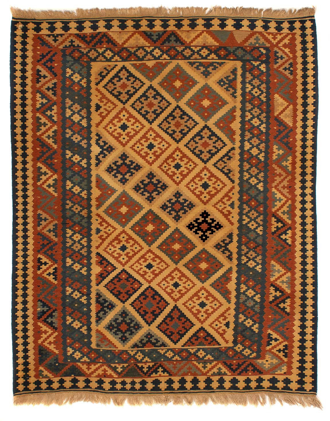 morgenland Wollteppich »Kelim - Oriental - 185 x 152 cm - hellbraun«, recht günstig online kaufen