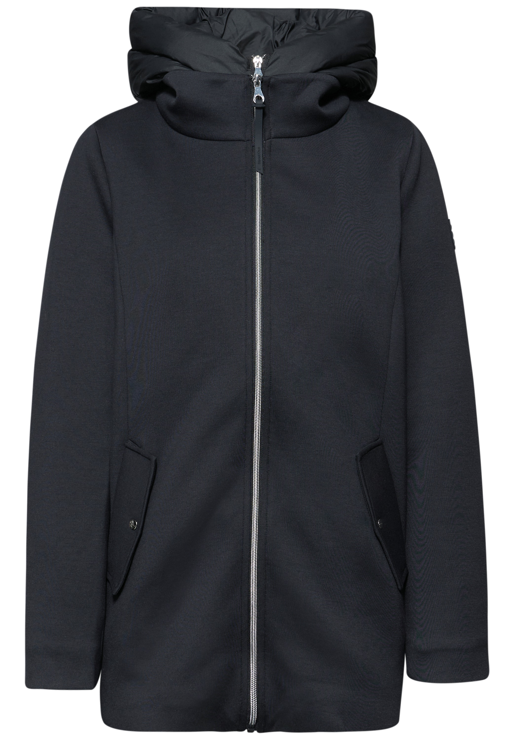 STREET ONE Langjacke mit Kapuze im Doppel-Layer-Look und mit Kapuze