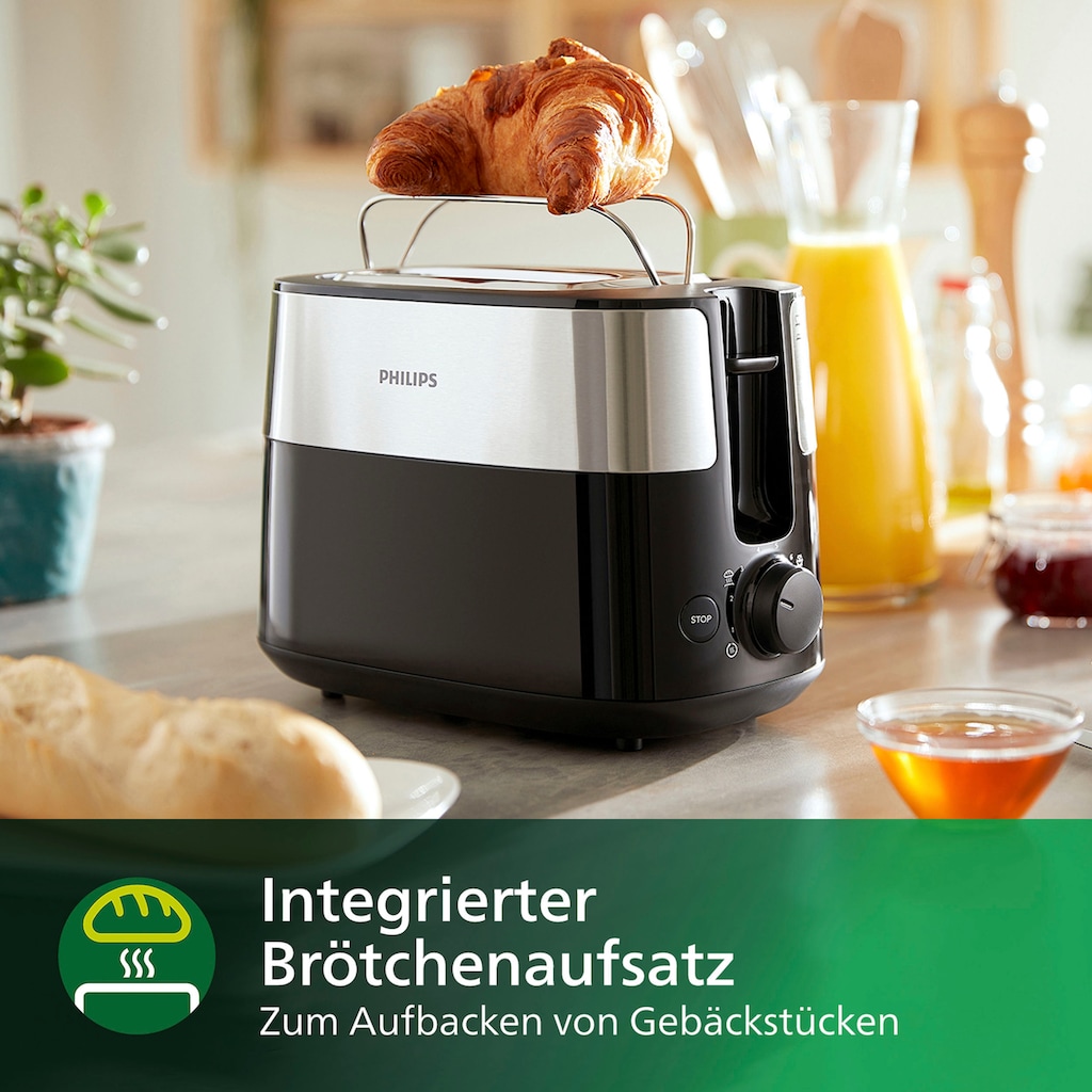 Philips Toaster »Daily Collection HD2516/90«, 2 kurze Schlitze, 830 W