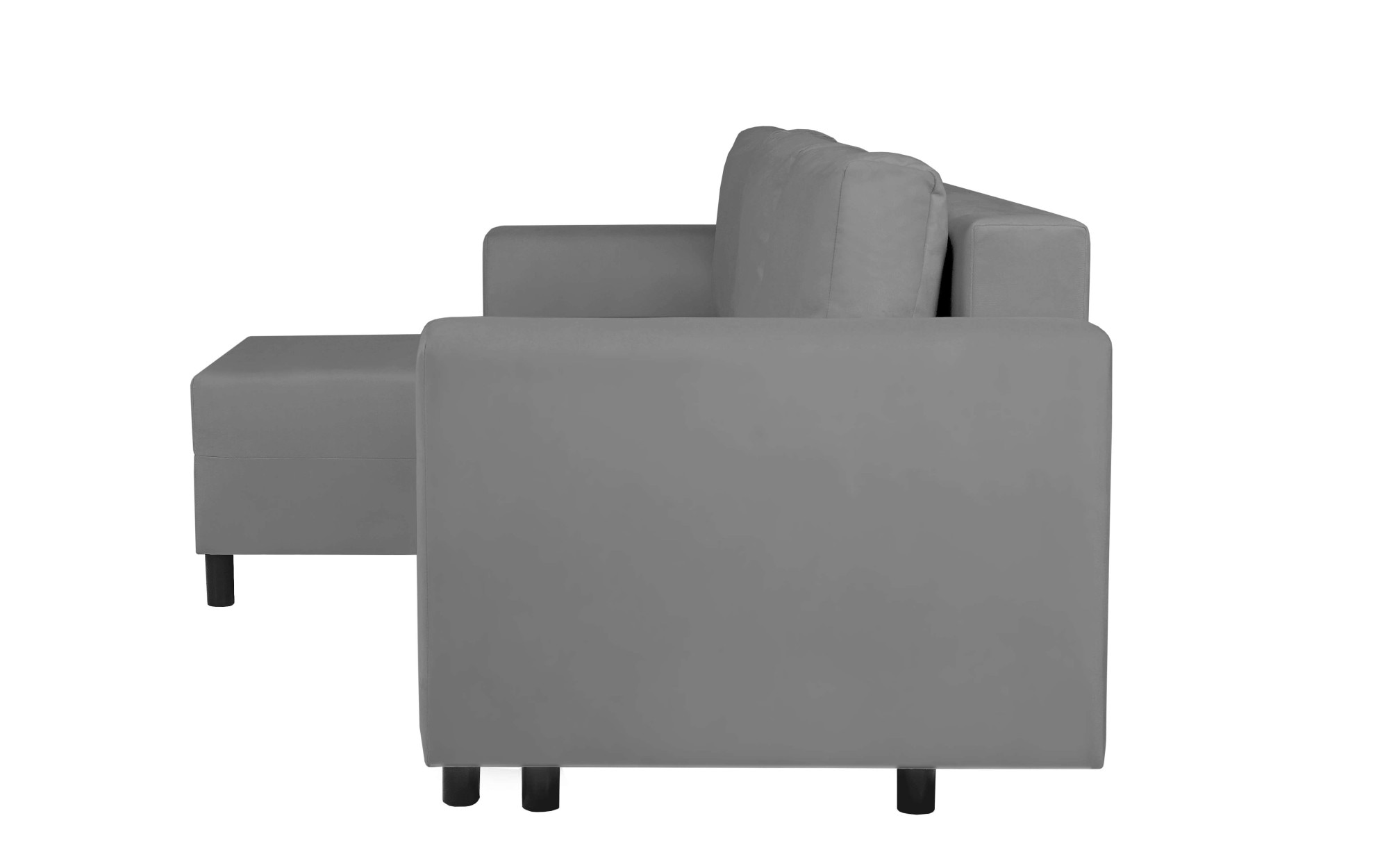 INOSIGN Ecksofa »GLENOE Schlafsofa mit Bettkasten, Recamiere beidseitig montierbar«, L-Form, Maße B/T/H: 230/135/84,5 cm, Velvet & Struktur weich