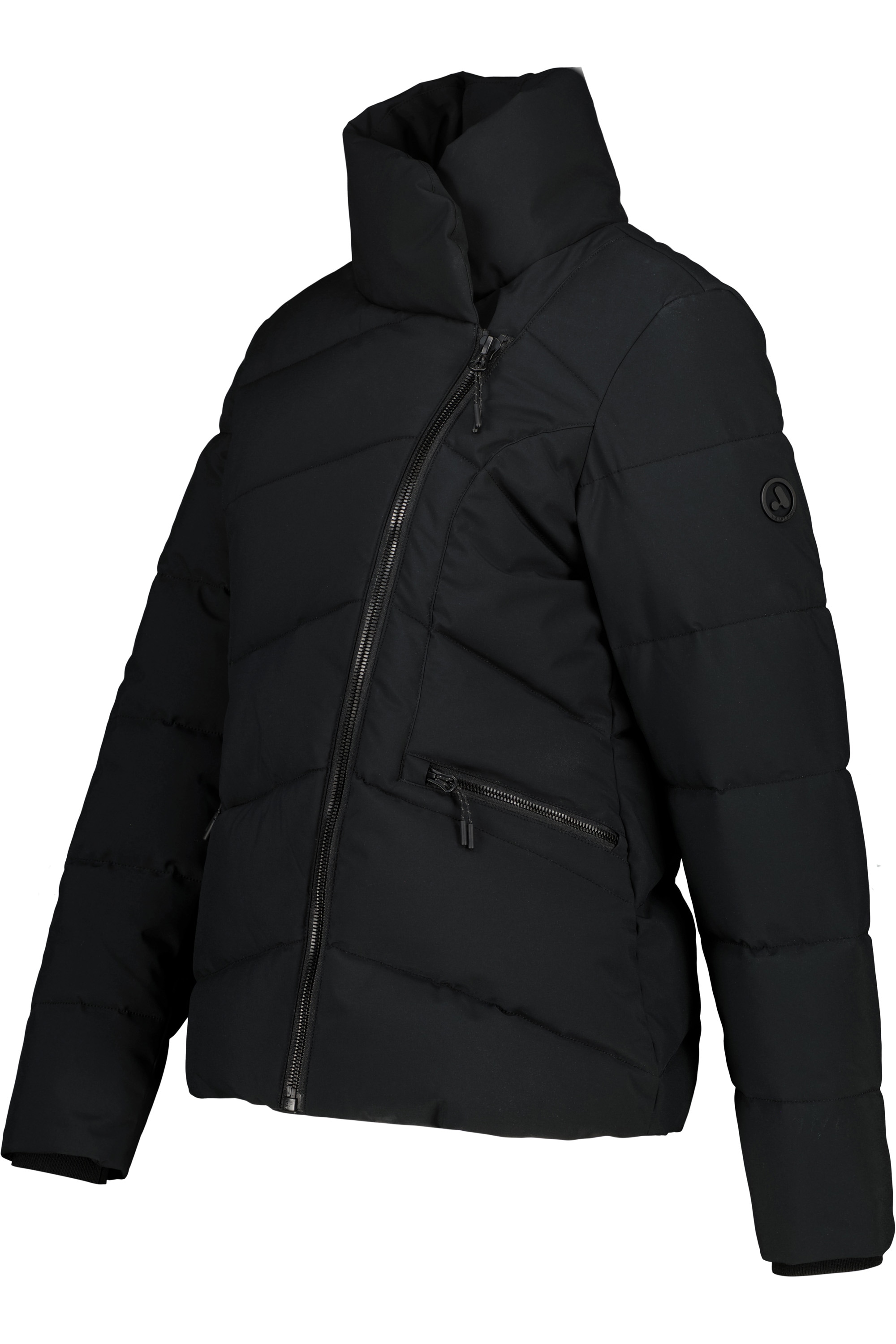 Alife & Kickin Winterjacke »Damen NellAK A«, ohne Kapuze, Figurbetont mit schrägem Reißverschluss und hohem gefütterten Kragen