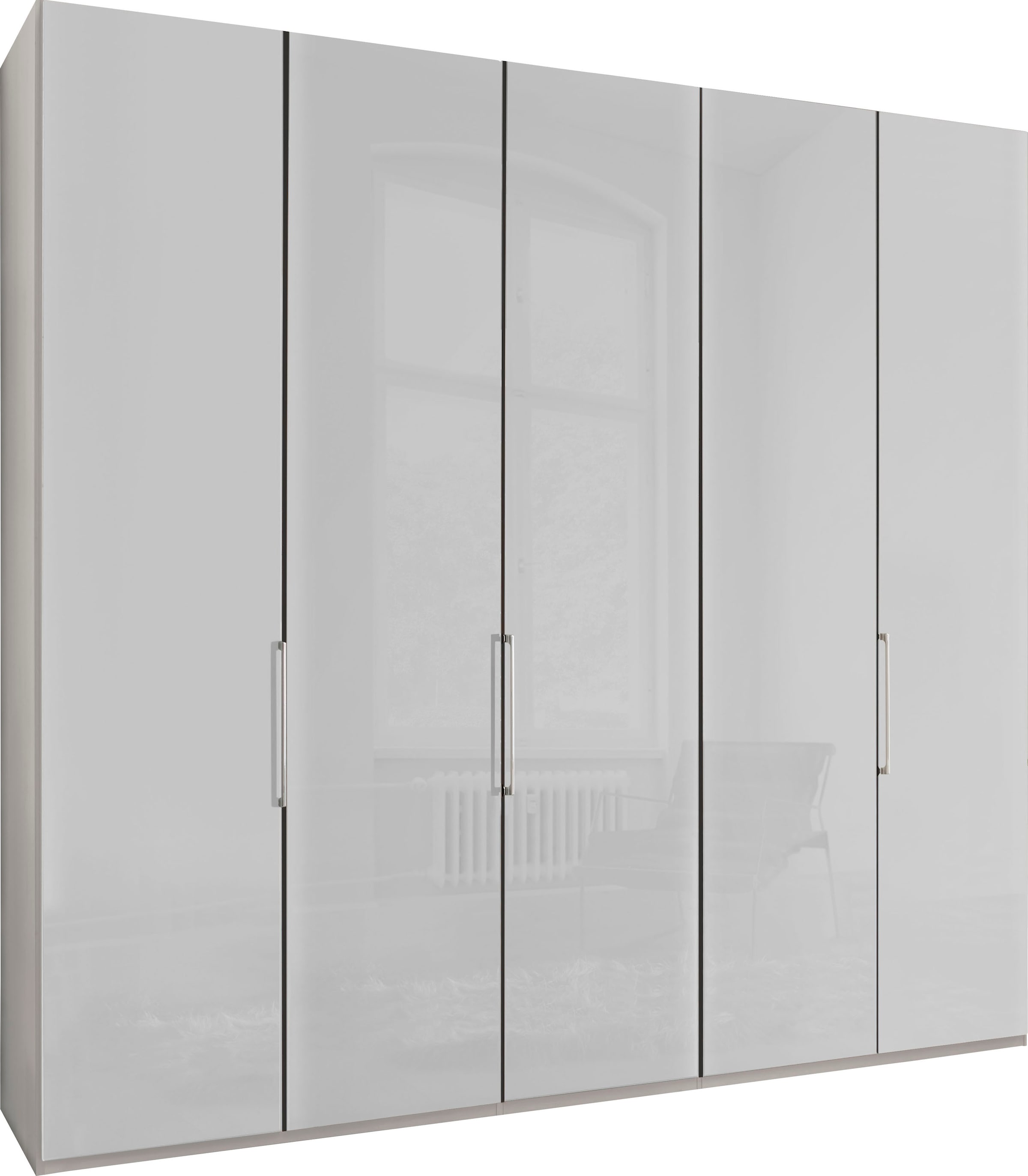 WIEMANN Falttürenschrank »Monaco« mit Glasfront sowie hochwertige Beschläge