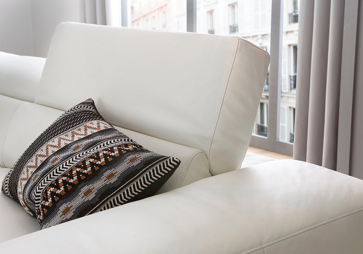 W.SCHILLIG Ecksofa »piedroo, Designsofa mit tollem Sitzkomfort, bequem, L-Form«, Kopfteilverstellung, wahlweise mit Sitztiefenverstellung, Breite 343cm