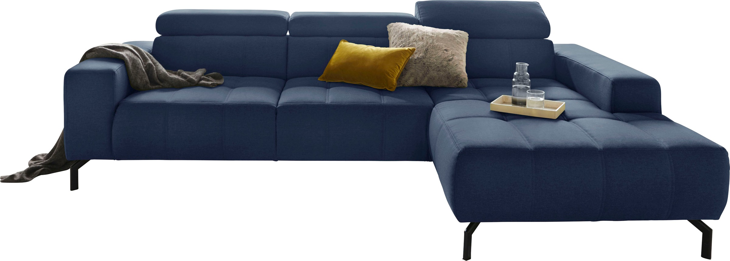 DOMO collection Ecksofa »Cunelli tolle Sitznähte als Designelement, fester günstig online kaufen