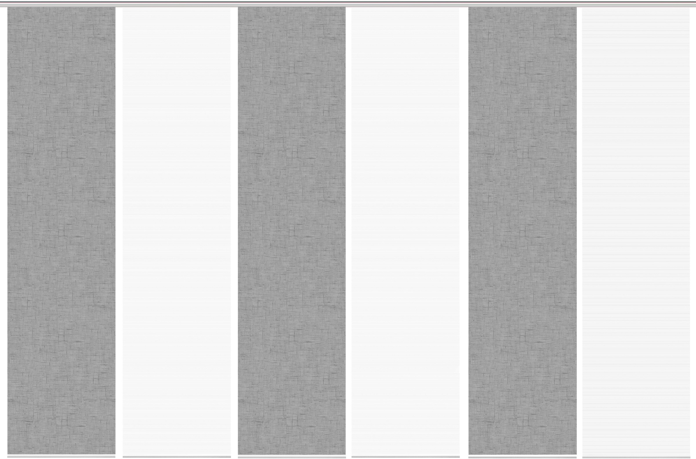 Vision S Schiebegardine »PIVE 6er SET« Paneelwagen 6 Stk. tlg. Schiebevorhang Digidruck 6er Set PIVE