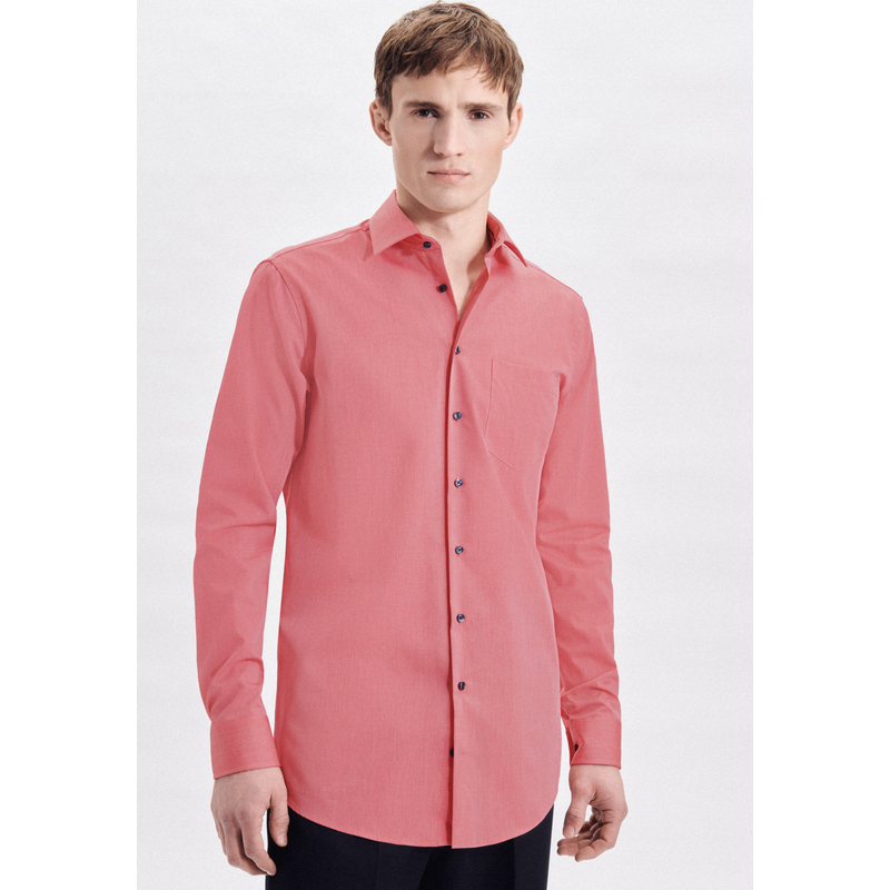 SEIDENSTICKER Businesshemd »Regular« Regular Extra langer Arm Kentkragen Uni rot M39 - verlängerte Ärmellängen verlängerte Ärmellängen M39...