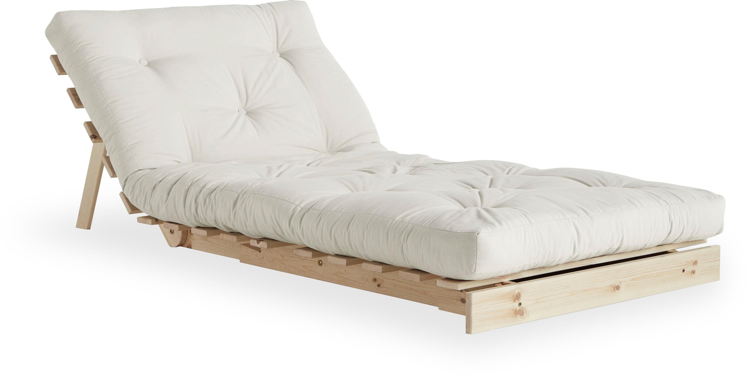 Karup Design Daybett »Daybett Roots Schlafsofa – Gästebett & Sofa aus FSC®-Kiefer« Inkl. Futonmatratze, in mehreren Größen & Farben erhältlich