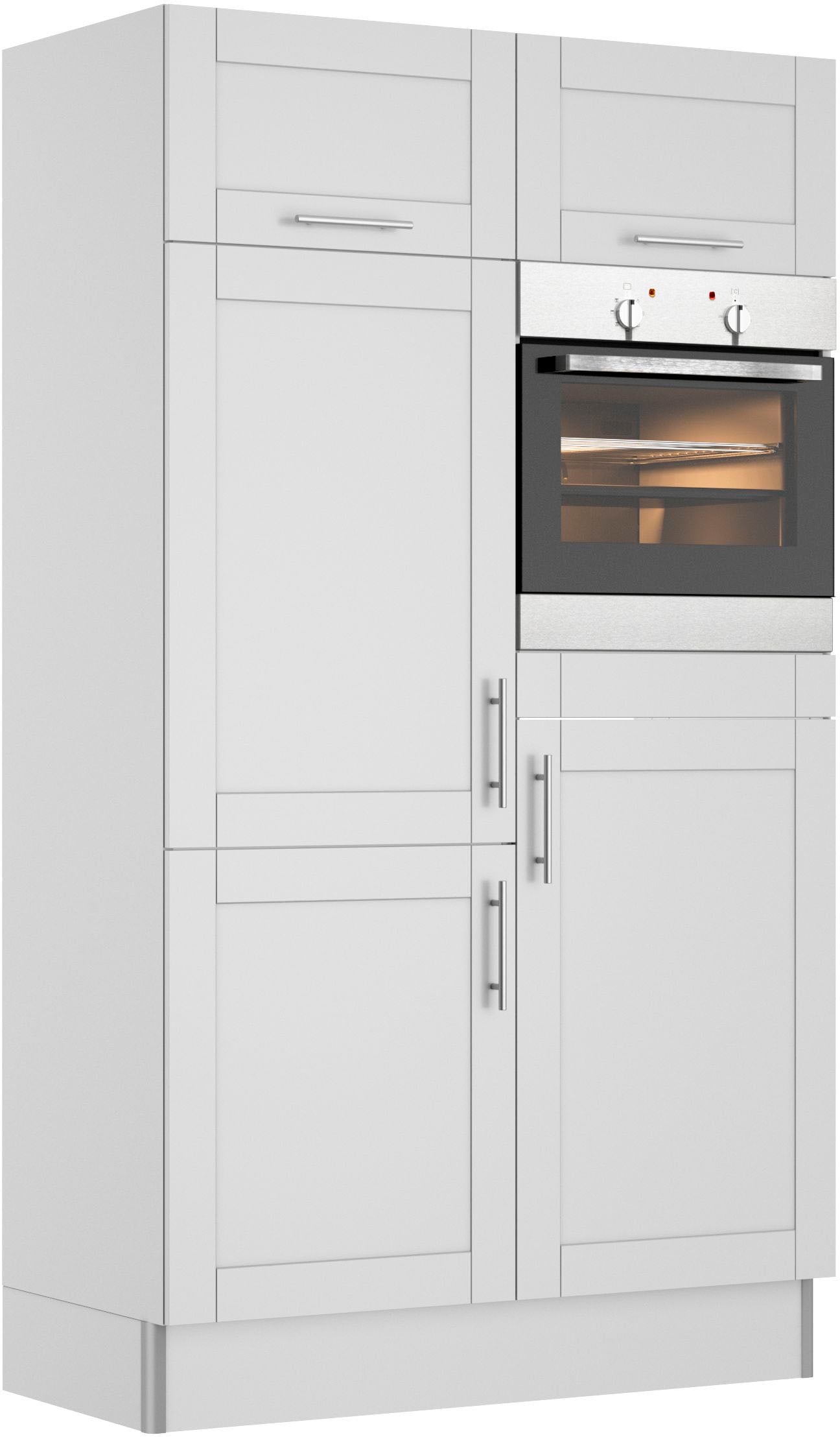 OPTIFIT Küche »Ahus, Back-/Kühlmodul«, Breite 120 cm, wahlw. mit E-Geräten, Soft Close Funktion, MDF Fronten