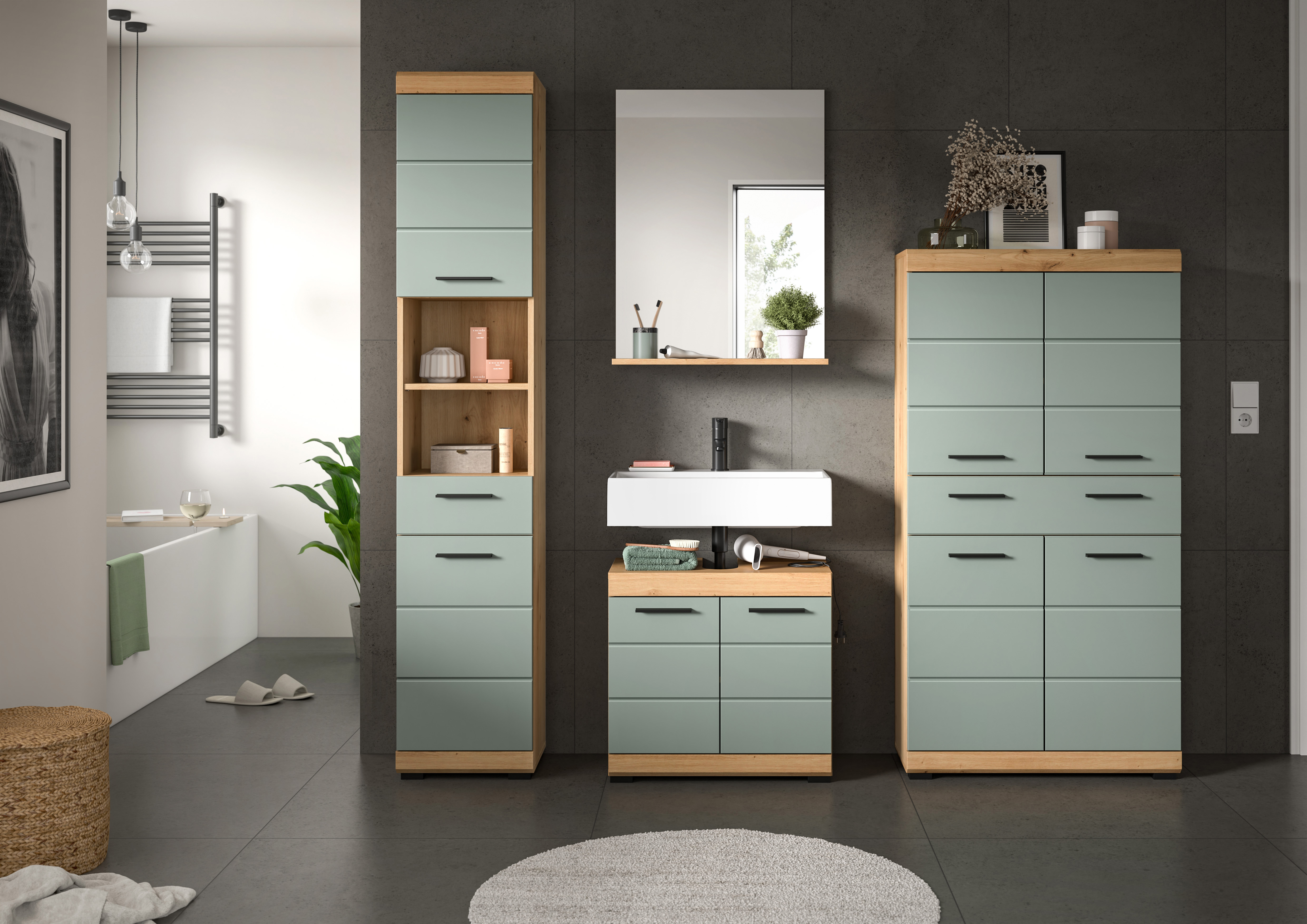 INOSIGN Badmöbel-Set »Siena, 4 teilig, bestehend aus:« Set, TOPSELLER!, 4 S günstig online kaufen