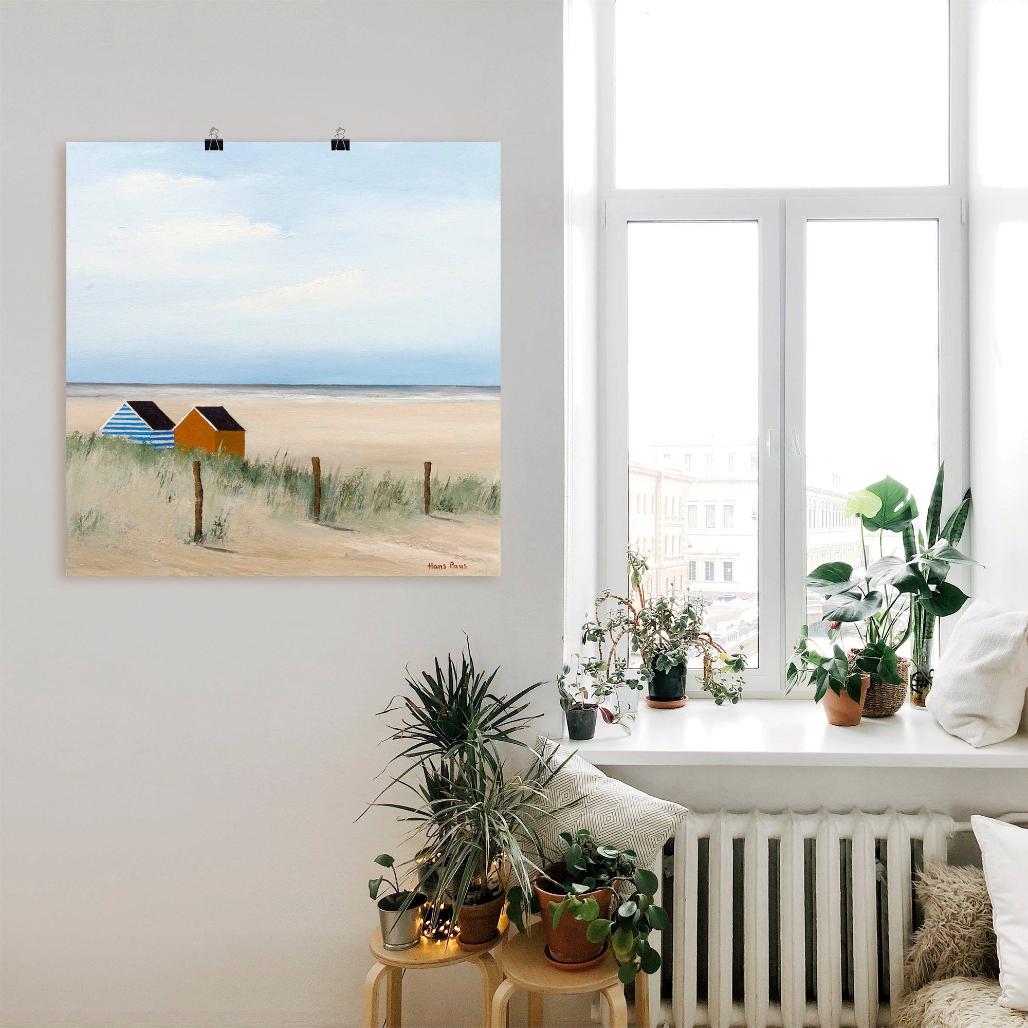 Artland Wandbild »Sonniger Morgen V« Strand 1 Stk. tlg. als Leinwandbild, P günstig online kaufen