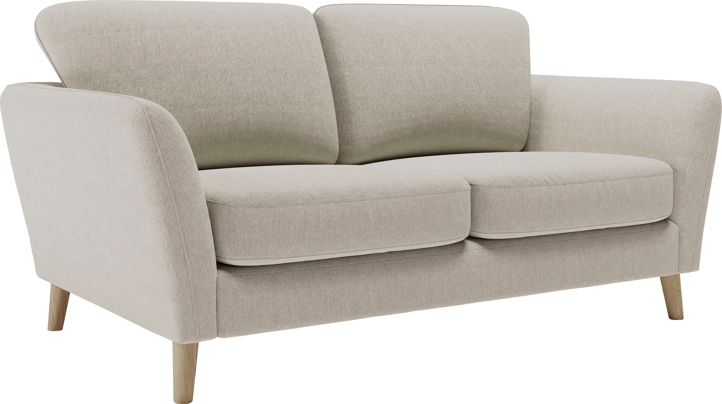 Home affaire 2-Sitzer »MARSEILLE Sofa 170 cm«, mit Massivholzbeinen aus Eiche, verschiedene Bezüge und Farbvarianten