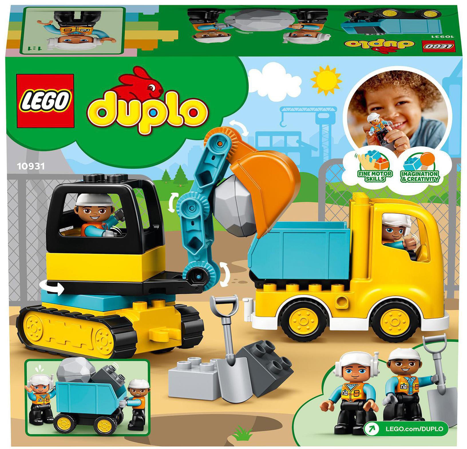 LEGO® Konstruktionsspielsteine »Bagger und Laster (10931), LEGO® DUPLO® Town«, (20 St.)