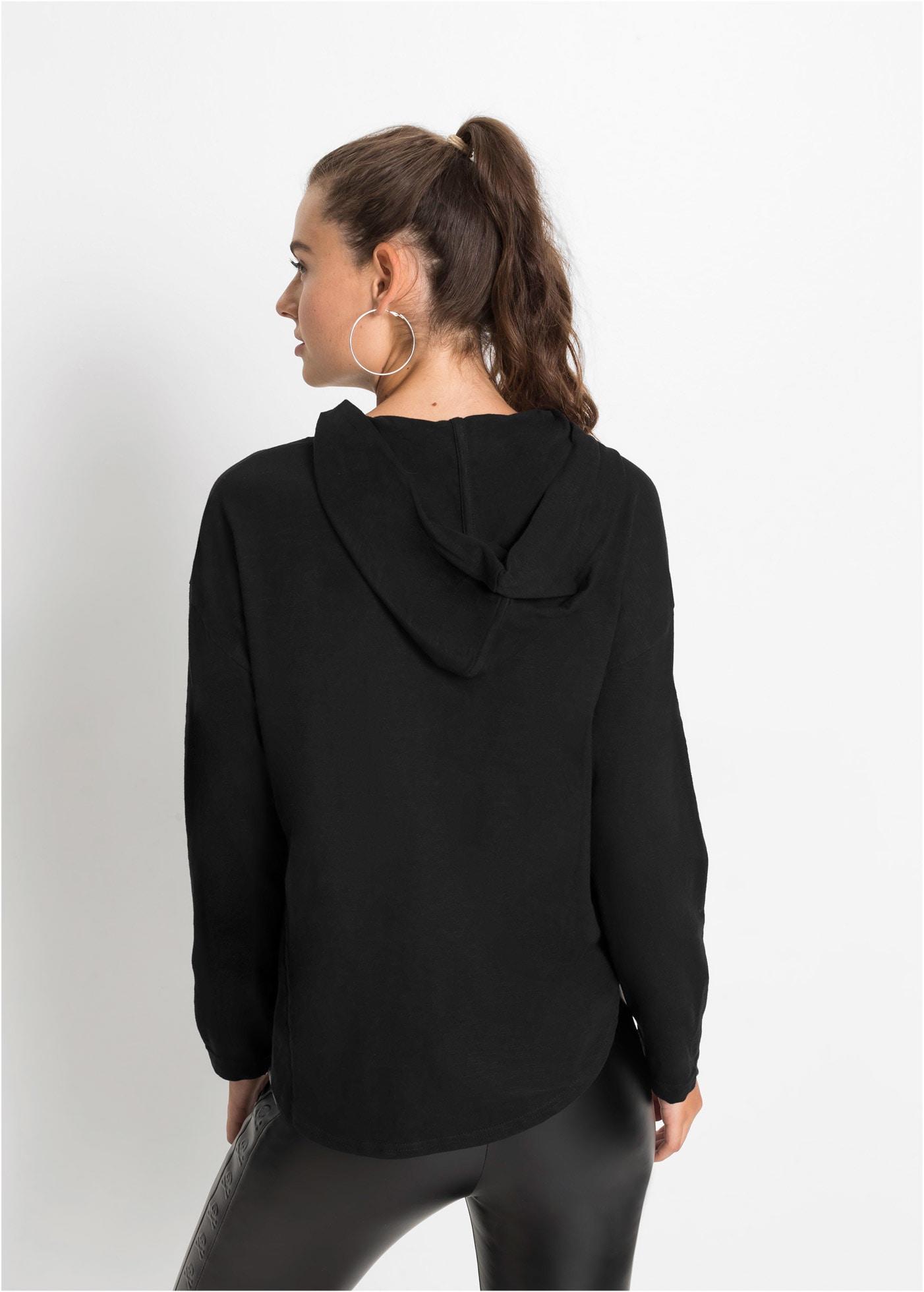 bonprix Longshirt »Oversize-Longshirt mit Kapuze« Oversize-Longshirt mit Kapuze