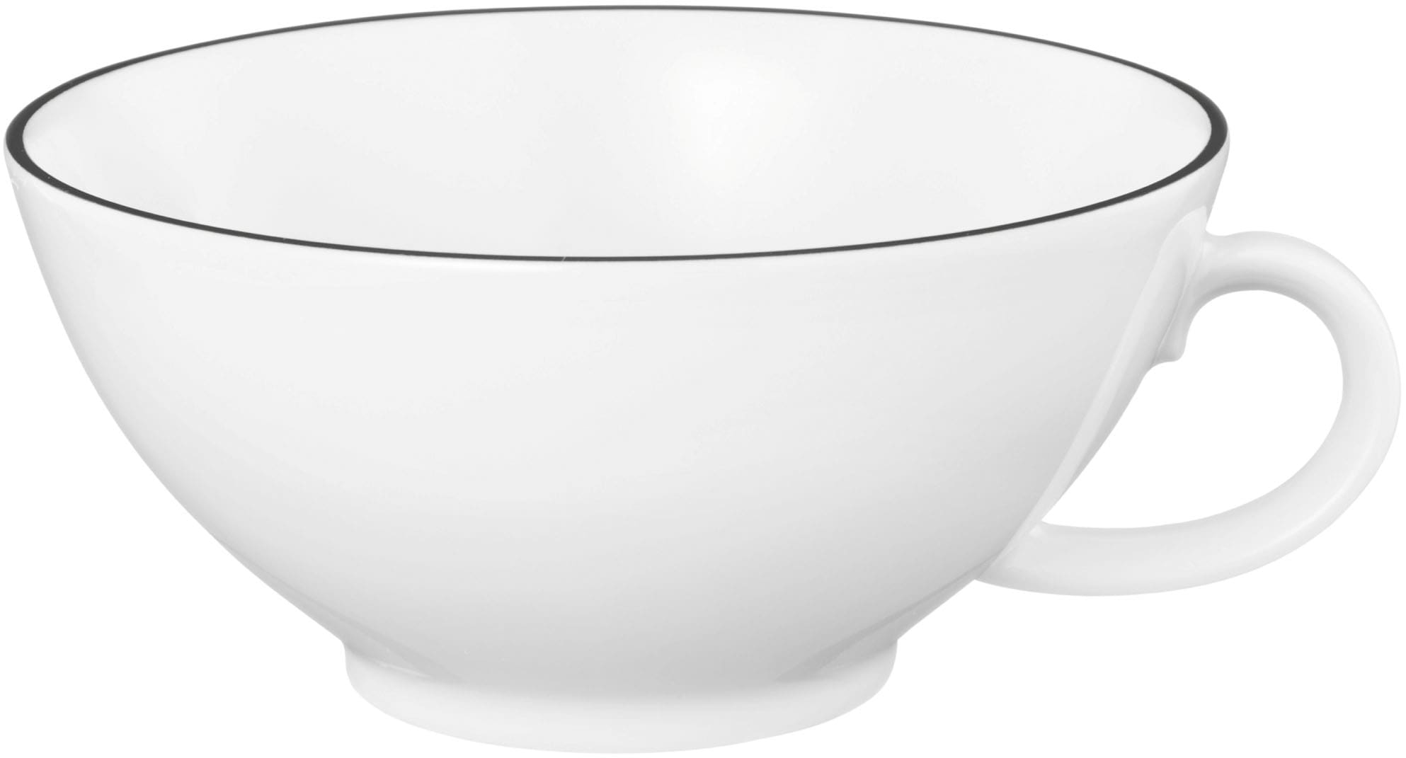 Seltmann Weiden Tasse »Lido Black Line«, (1 tlg.), Teeobertasse 0,14 l günstig online kaufen