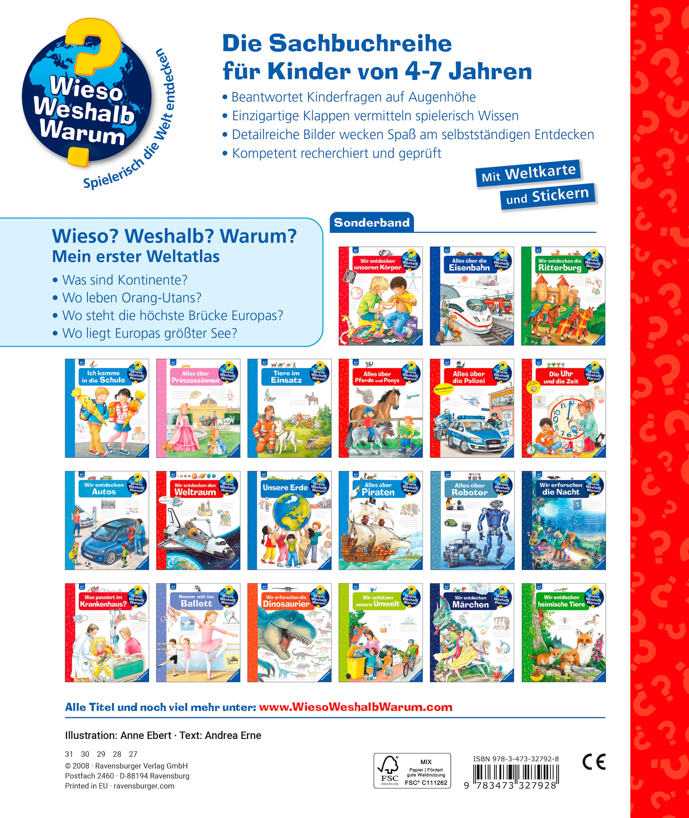 Ravensburger Kinderbuch »Wieso? Weshalb? Warum?, Mein erster Weltatlas«