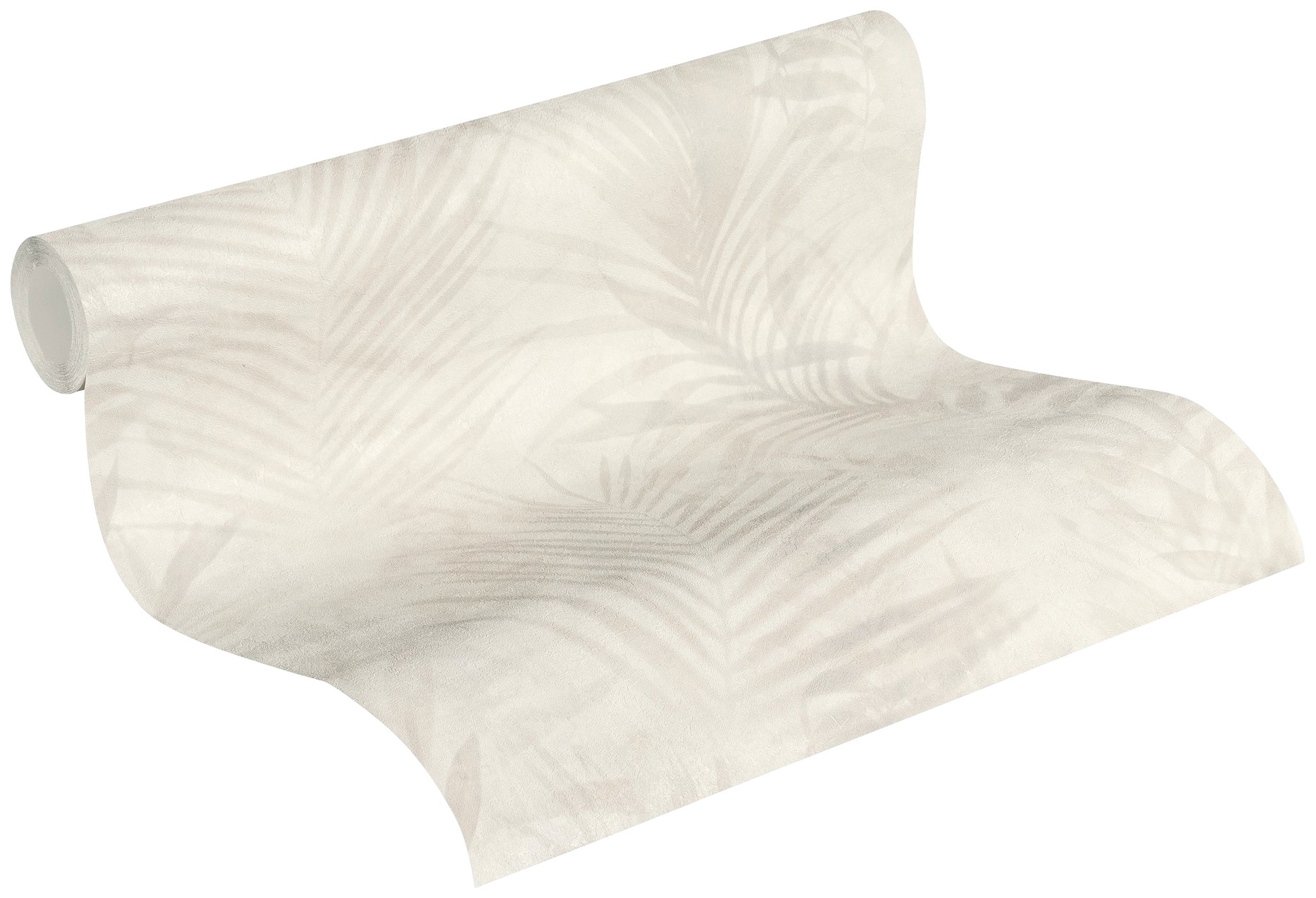 A.S. Création Vliestapete »Neue Bude 2.0 Tropical Concret mit Palmenblättern« Wald | botanisch | floral leicht strukturiert Dschungeltapete Tapete Palmen Tapeten Wohnzimmer Schlafzimmer Küche