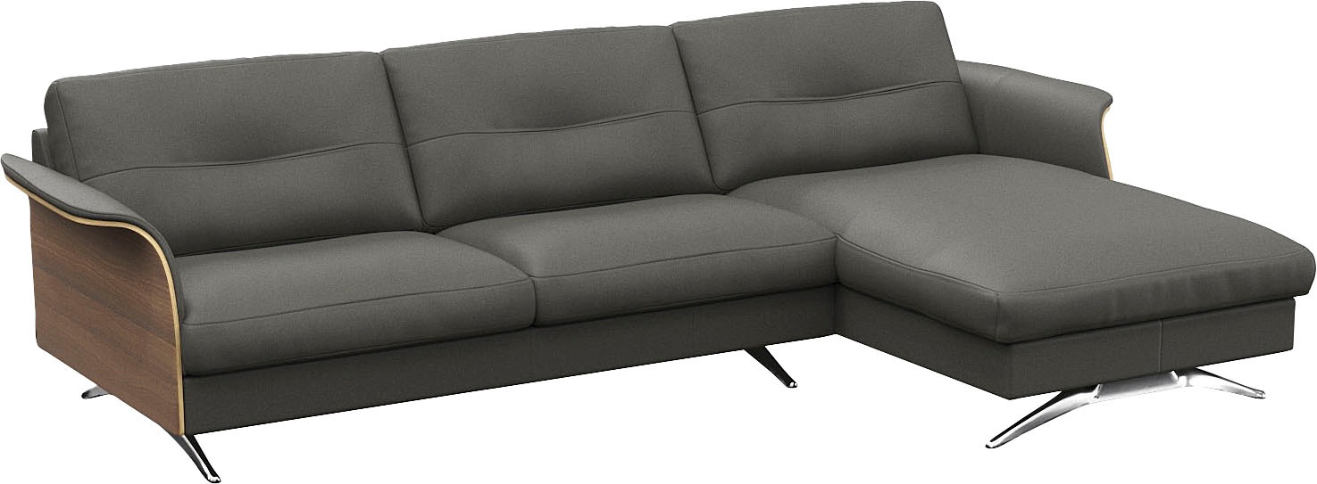 FLEXLUX Ecksofa »Glow, super bequem durch hochwertigem Sitzaufbau mit Feder günstig online kaufen