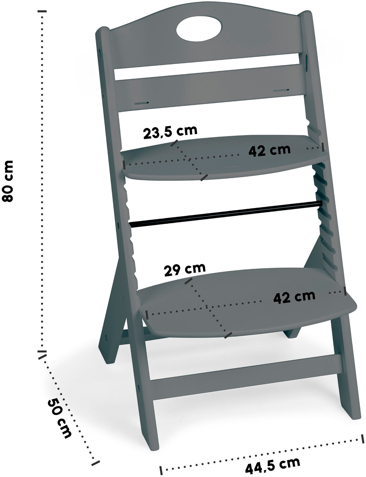 BabyGo Hochstuhl »Family, grey« ()