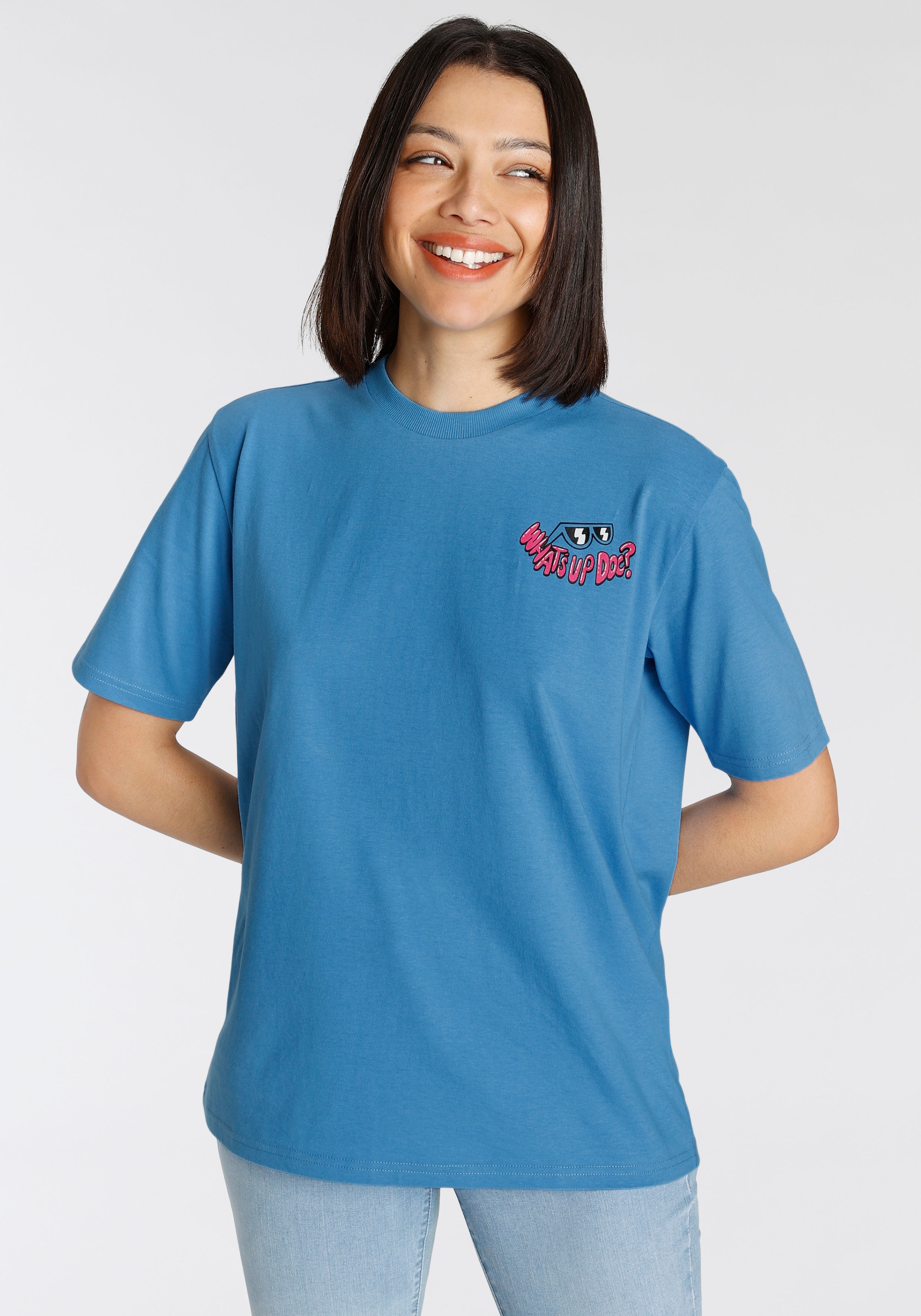 kaufen T-SHIRT«, mit T-Shirt online Saumkanten SHIELD »REG Zwillingsnähten den TONAL KA an Gant