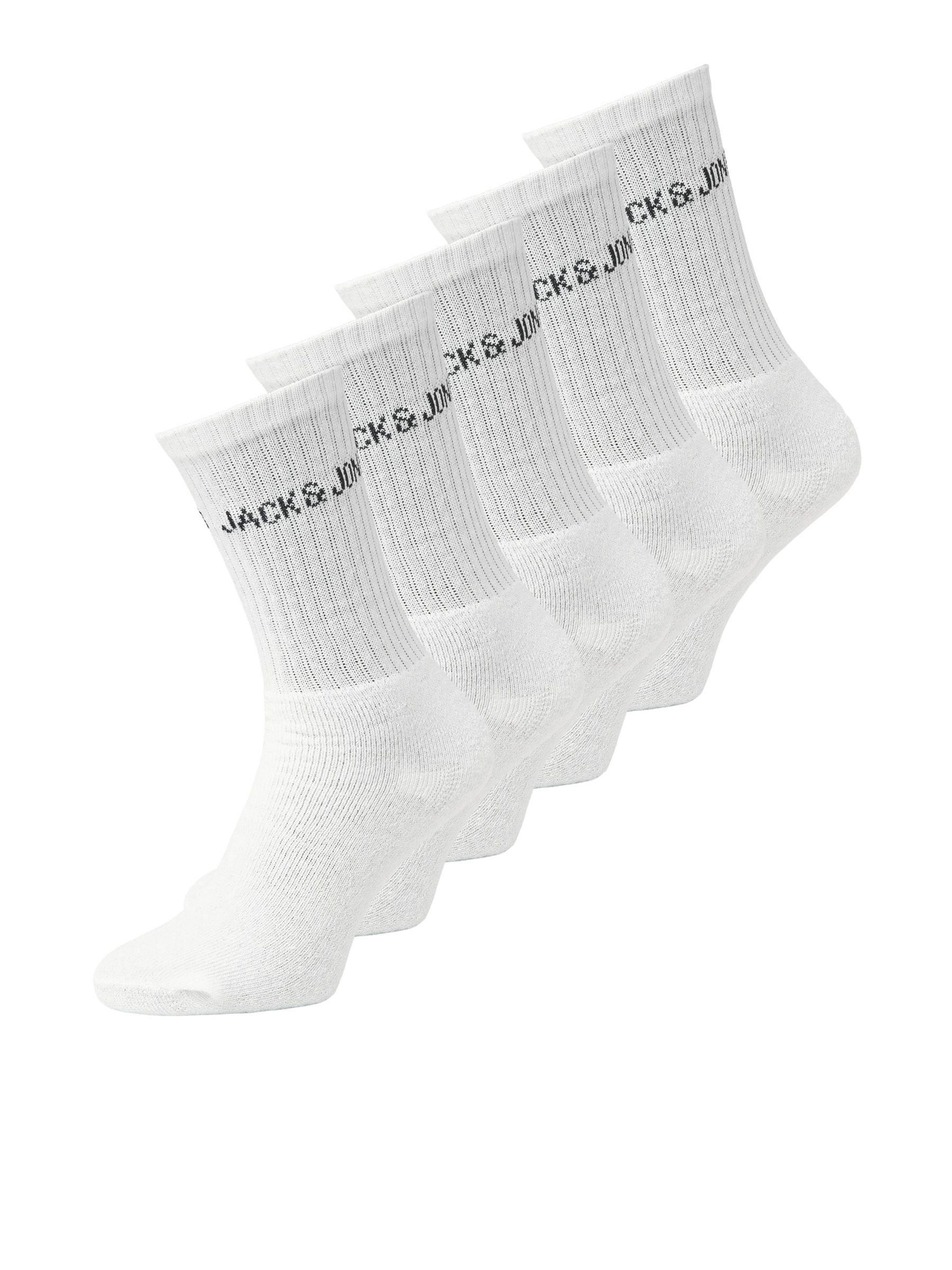 Jack & Jones Tennissocken »JACREGEN TENNIS SOCK 5 PACK NOOS«, (Packung, 5 Paar), mit Stretchanteil