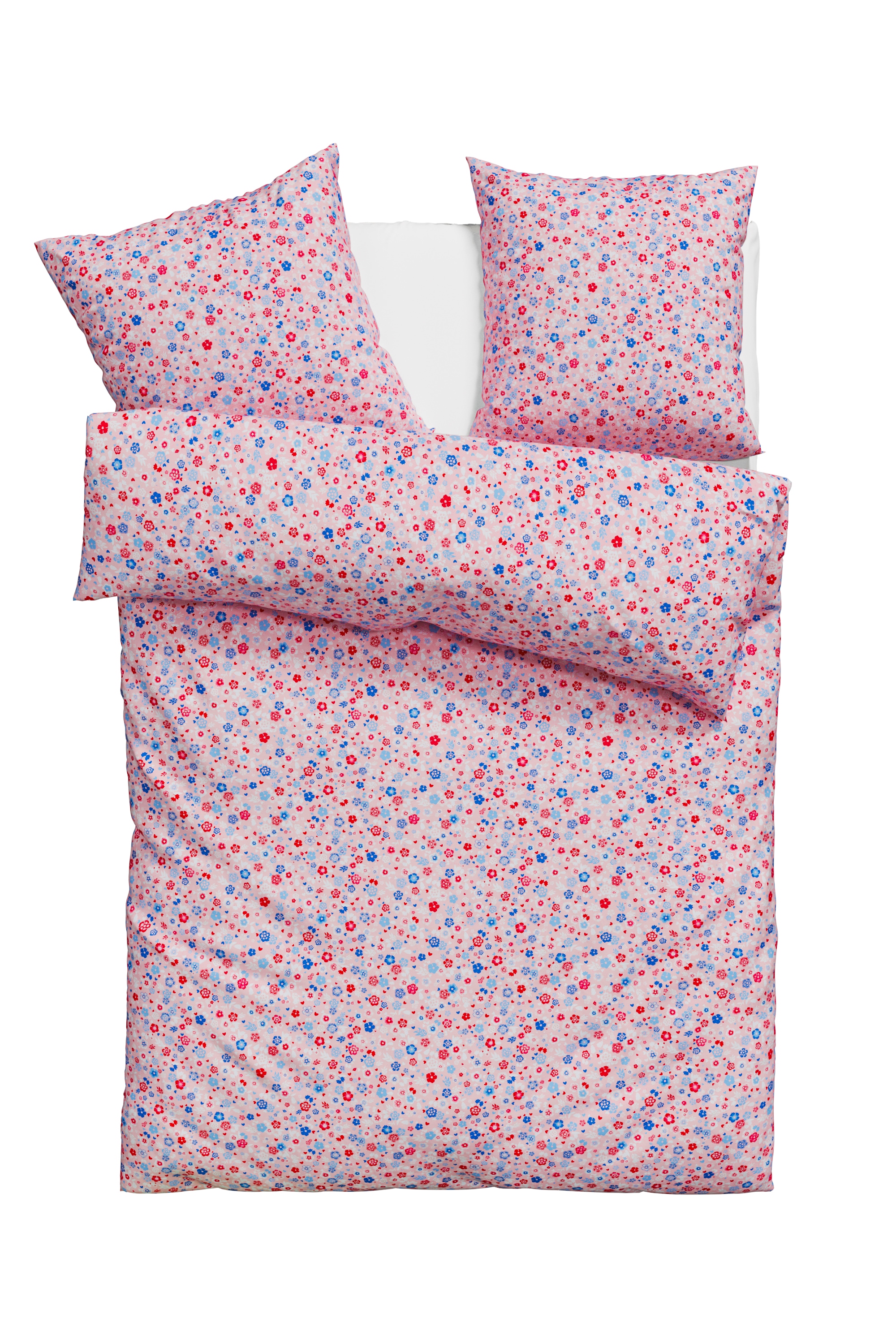 andas Bettwäsche »Mariby«, mit feinem Blümchen Design, skandinavisch, romantische Bettwäsche