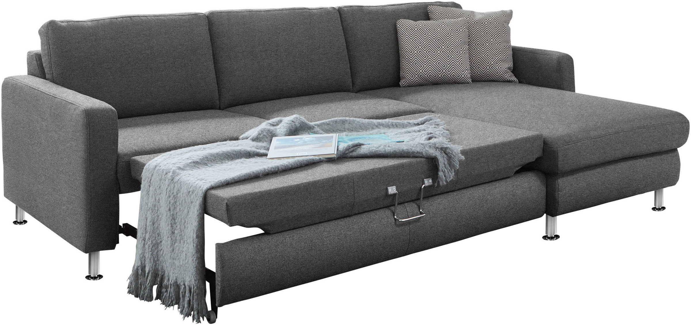 Die PlanBar Ecksofa »MP-IN19027 L-Form«, wahlweise mit Bettfunktion, frei im Raum stellbar
