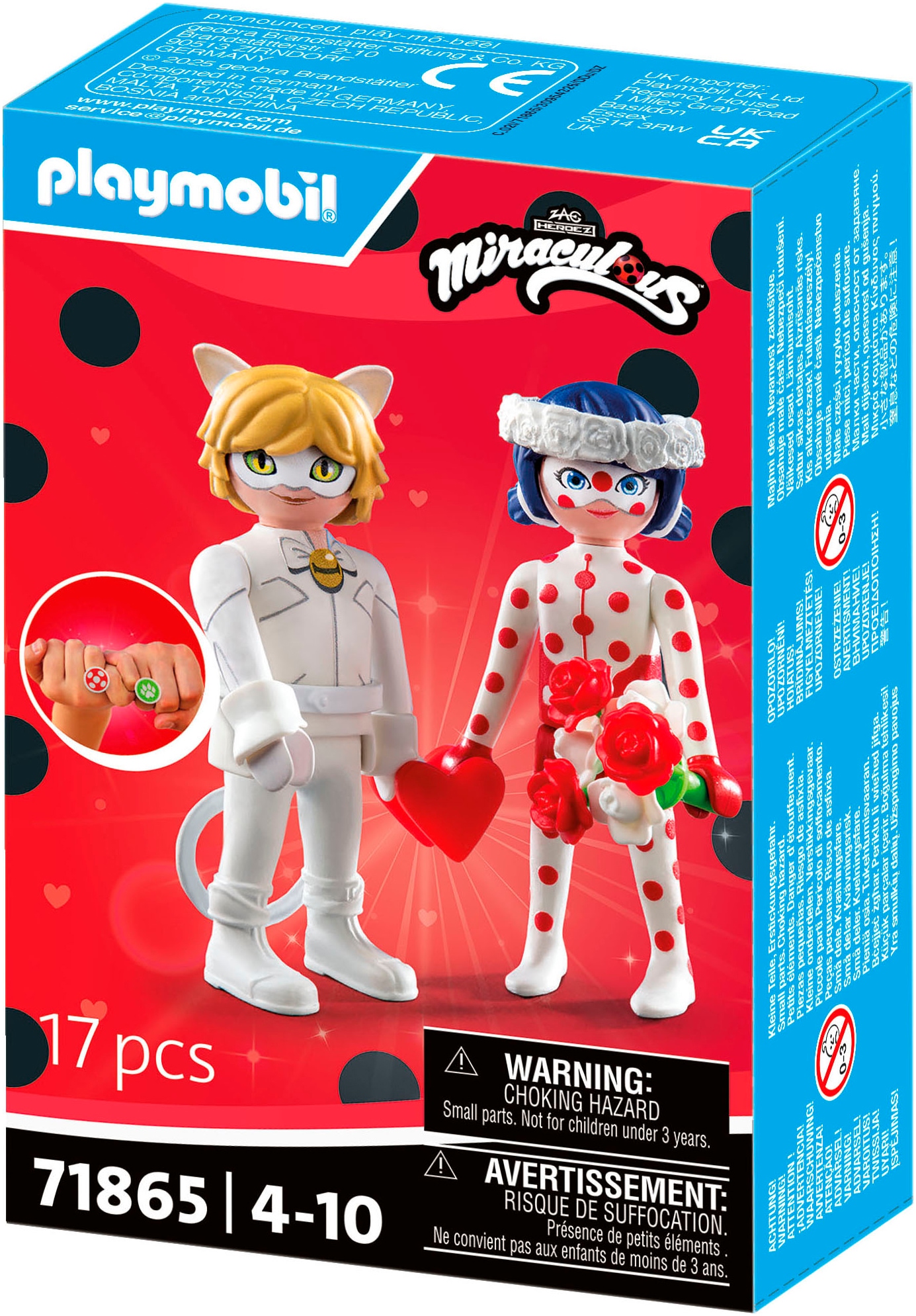 Playmobil® Konstruktions-Spielset »Miraculous: Ladybugs & Cat Noirs Hochzeitstraum (71865)«, (17 St.), Made in Europe