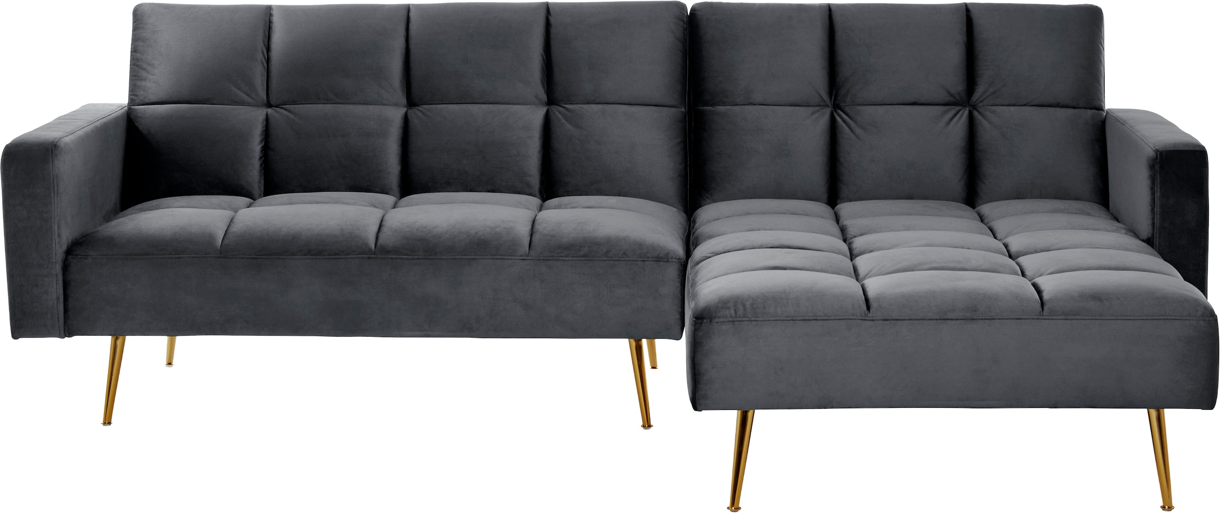 Jahnke Ecksofa »CHILLAX POSH CORNER« mit Schlaffunktion, wechselseitig montierbar, 244 x 150 cm