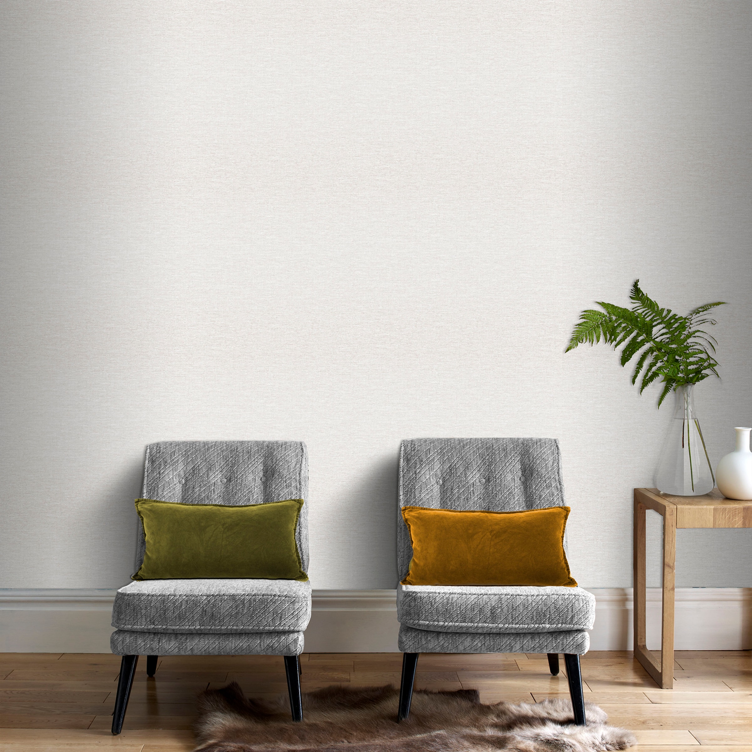 Superfresco Easy Vliestapete »Heritage Texture« kariert glatt Grau - 10mx52cm