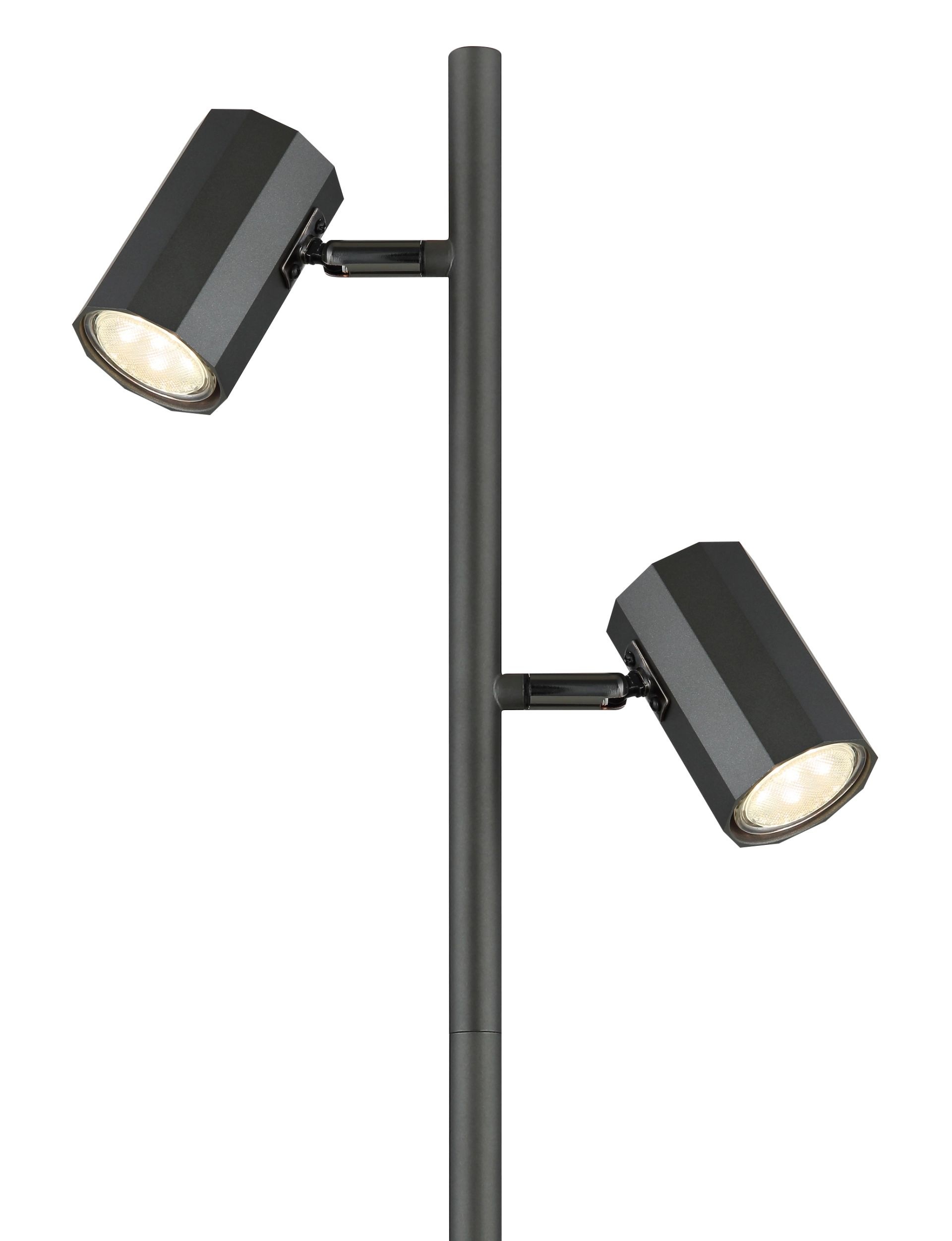 GLOBO LIGHTING Stehlampe »JAMES«, Leuchtmittel GU10 | ohne Leuchtmittel, Fußtrittschalter im Kabel