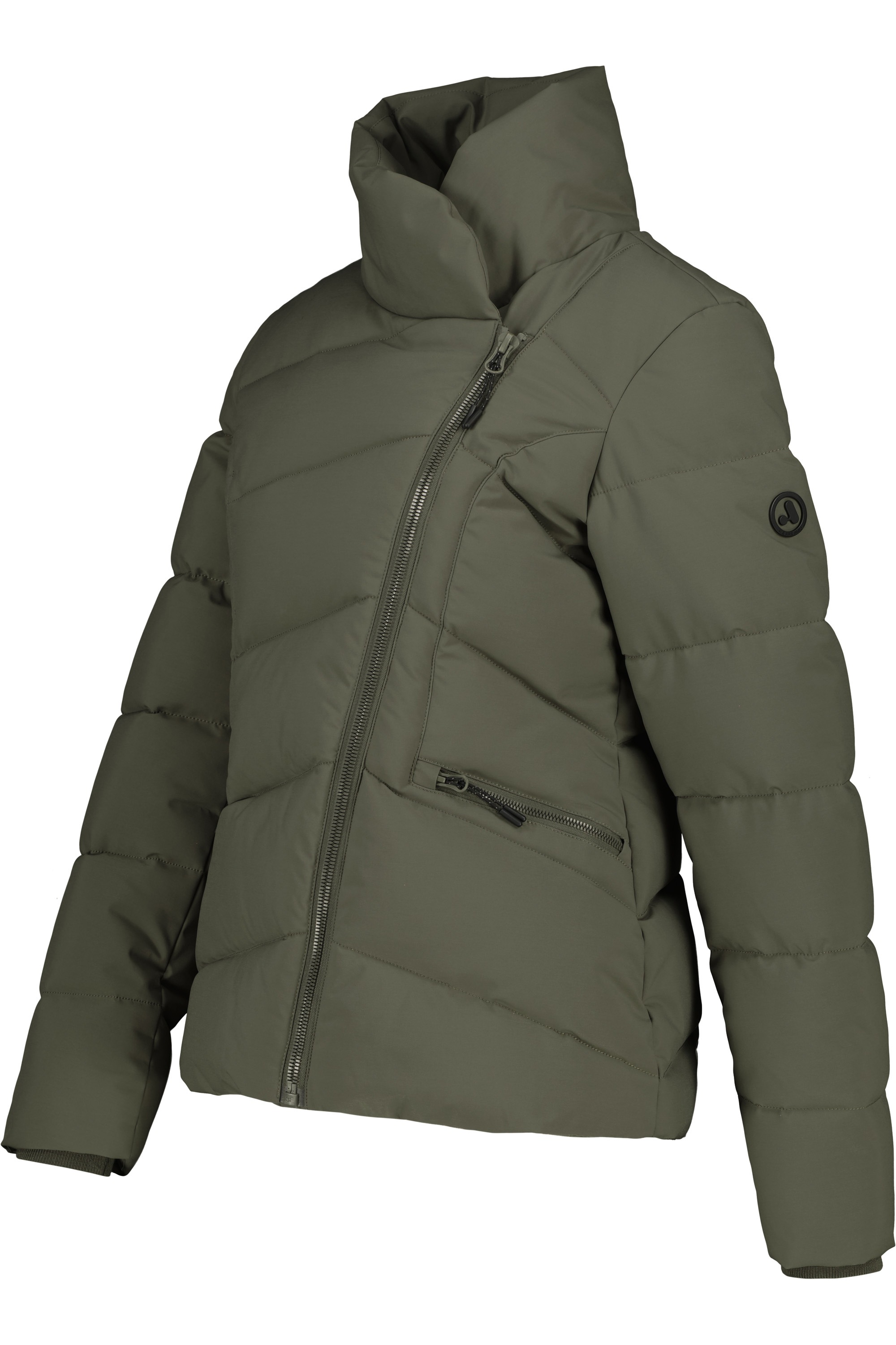 Alife & Kickin Winterjacke »Damen NellAK A«, ohne Kapuze, Figurbetont mit schrägem Reißverschluss und hohem gefütterten Kragen