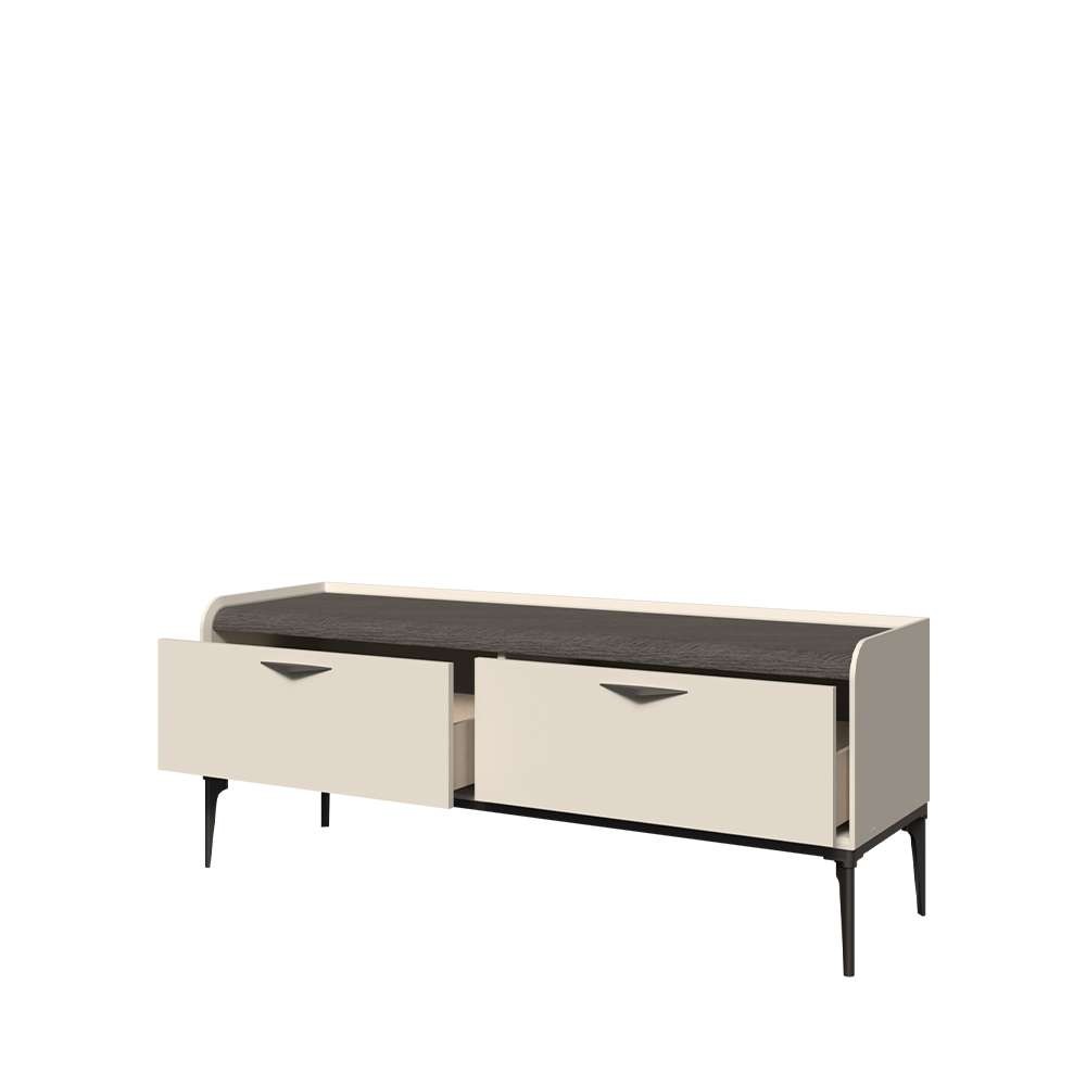 INOSIGN Lowboard »Sofy TV-Lowboard, TV-Kommode, TV-Schrank, TV-Unterschrank, TV-Möbel« UV lackiert, Soft Close Funktion, Metallgestell in Anthrazit Dekor