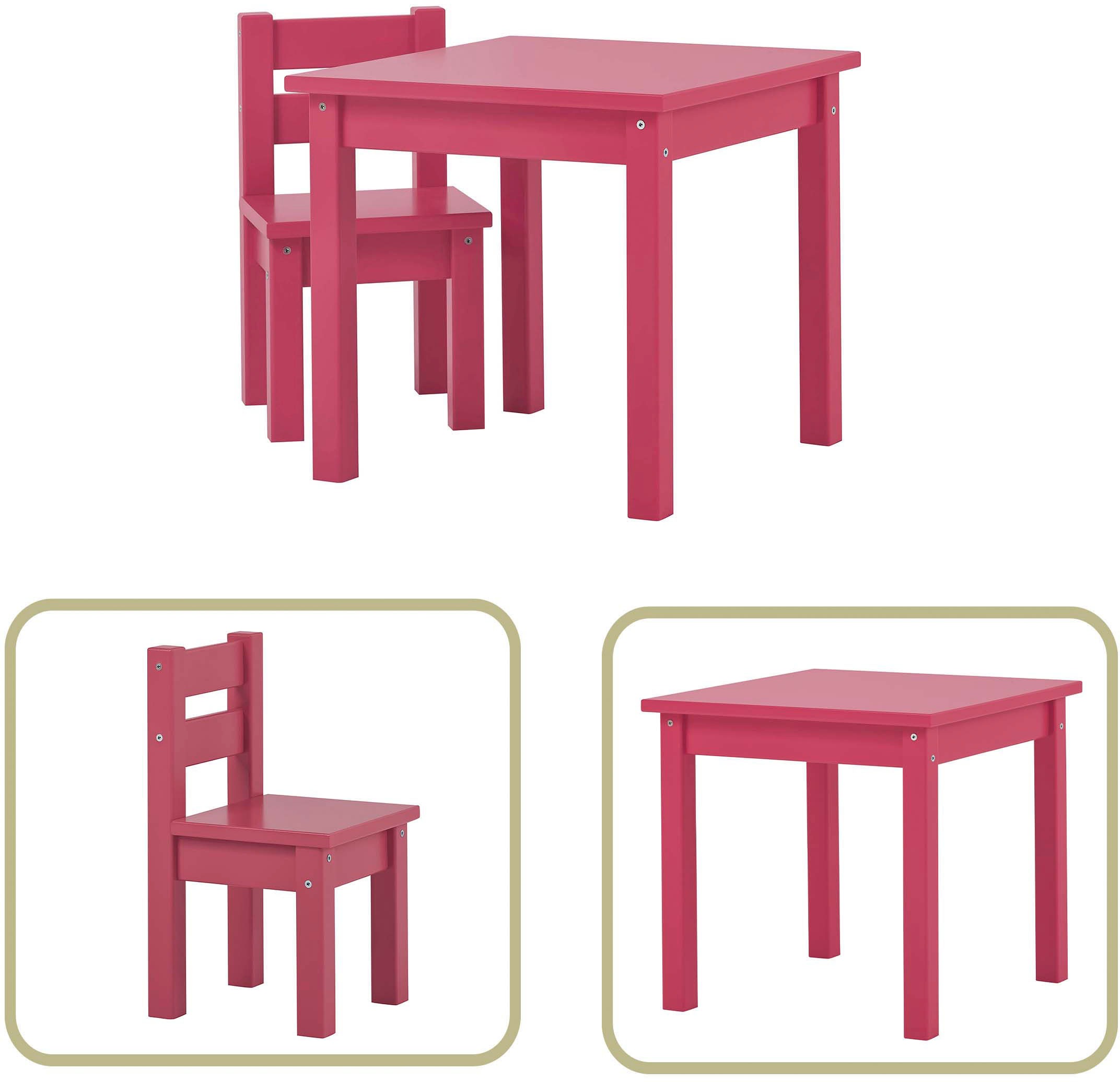 Hoppekids Kindersitzgruppe »MADS Kindersitzgruppe«, (Set, 2 tlg., 1 Tisch, günstig online kaufen
