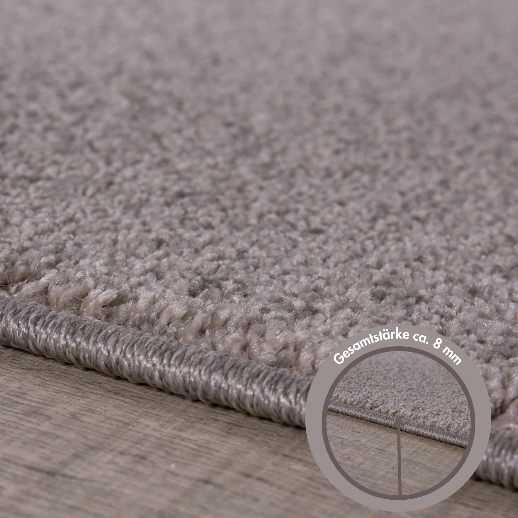 Andiamo Teppich »Jerez«, rechteckig, 8 mm Höhe, Kurzflor, gewebt, Uni-Farben, auch als Läufer