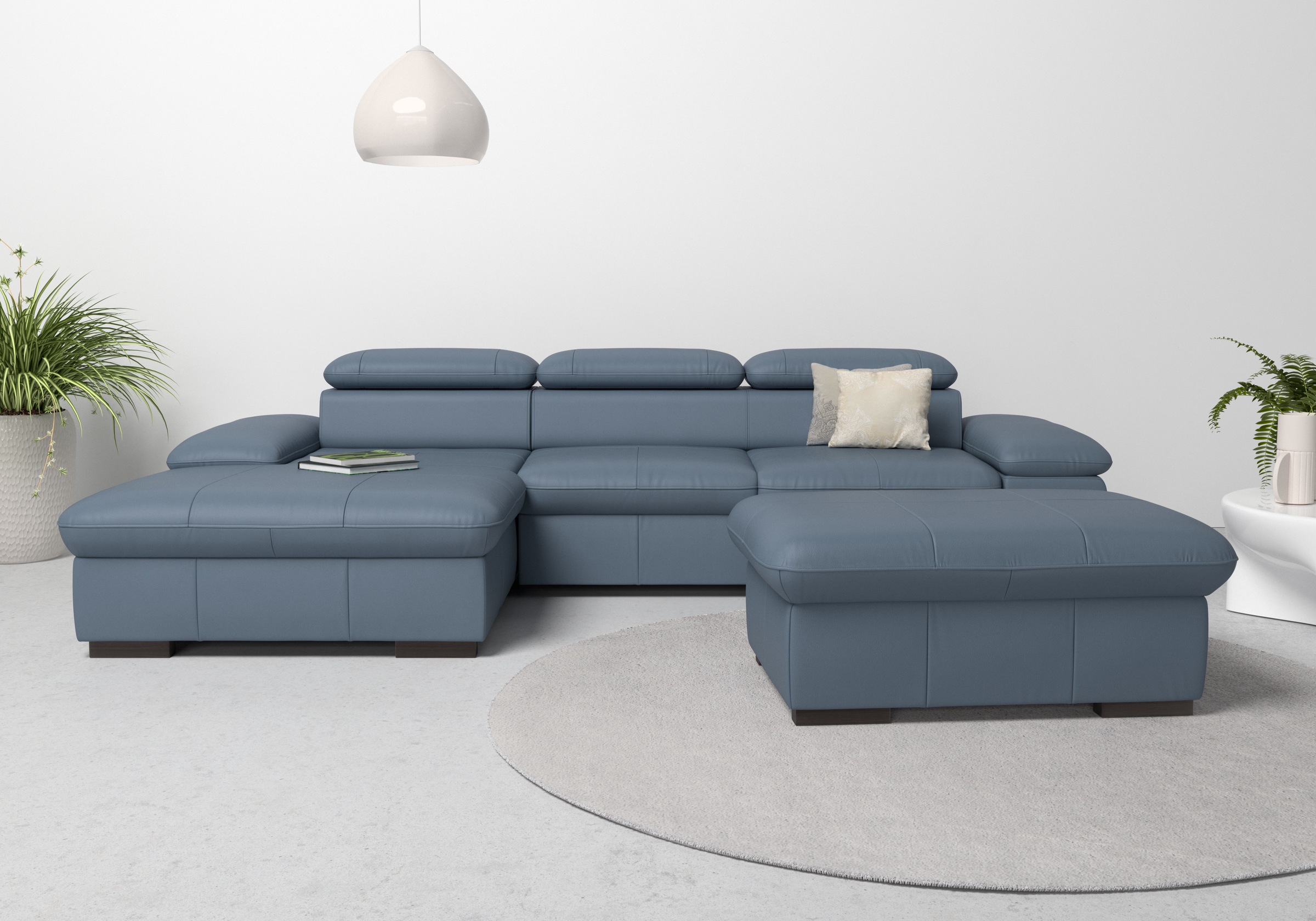 Home affaire Ecksofa »Alberto L-Form«, mit Kopfteilverstellung, wahlweise mit Bettfunktion
