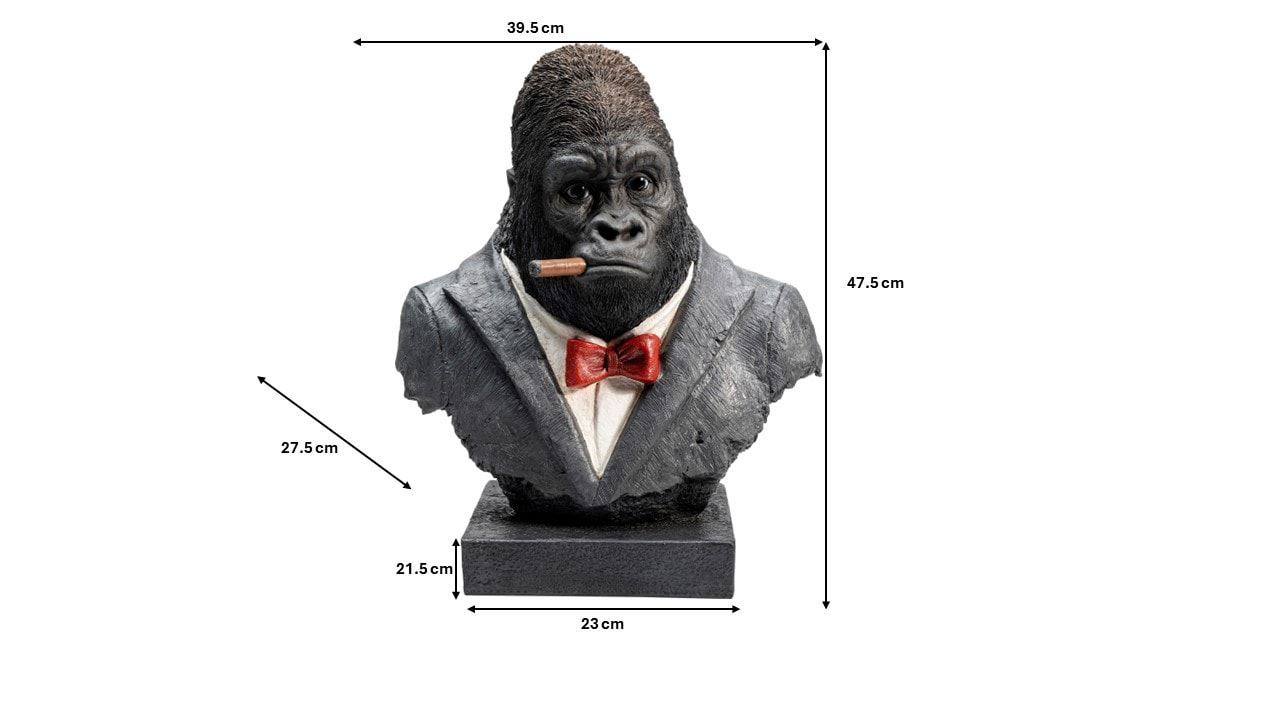 Kare Design Dekoobjekt »Smoking Gorilla 48cm«