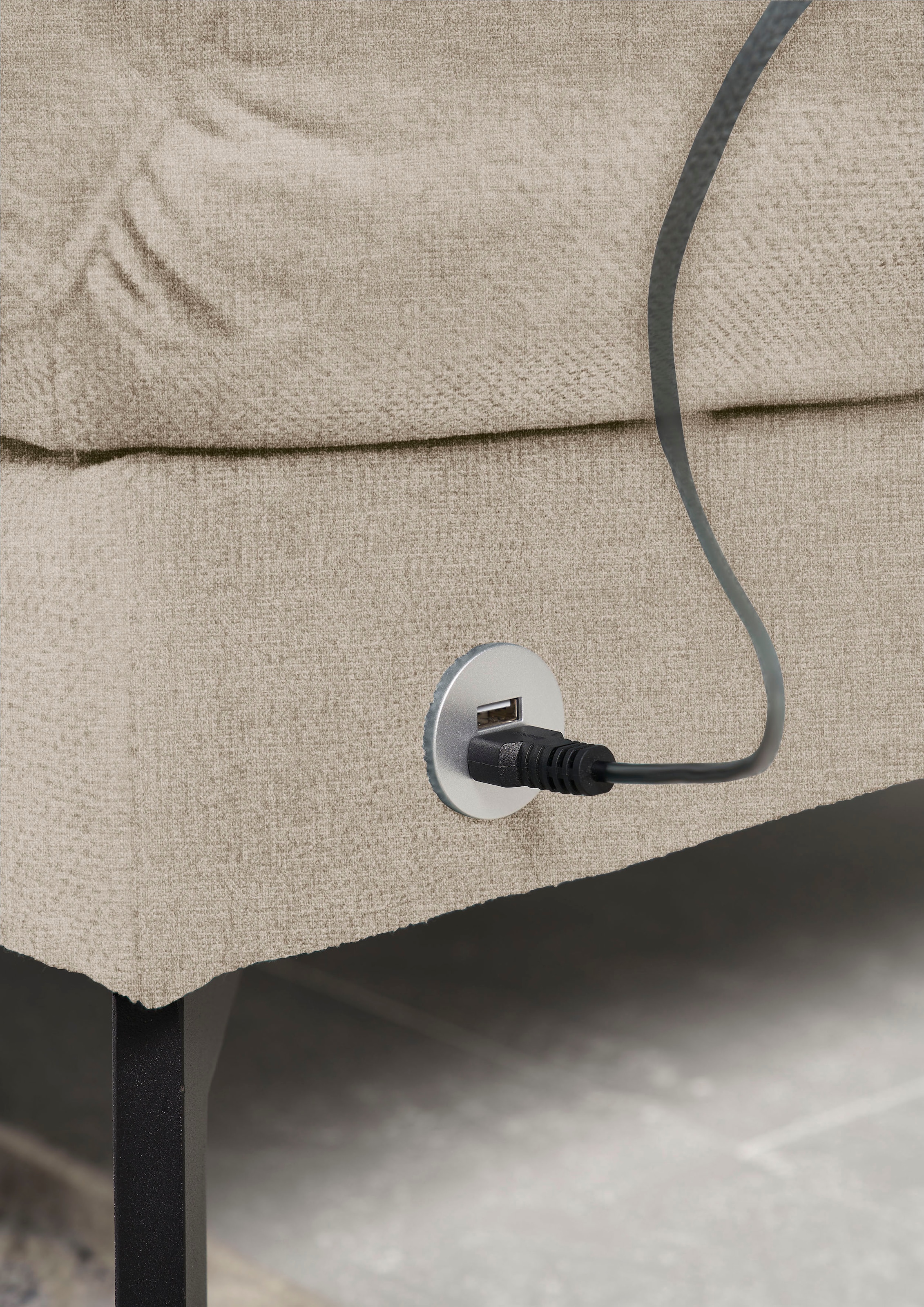 3C Candy Ecksofa »Kairo modernes Multifunktions-Sofa, bequem, L-Form«, inklusive Drehsitz, Armlehnen- und Rückenverstellung