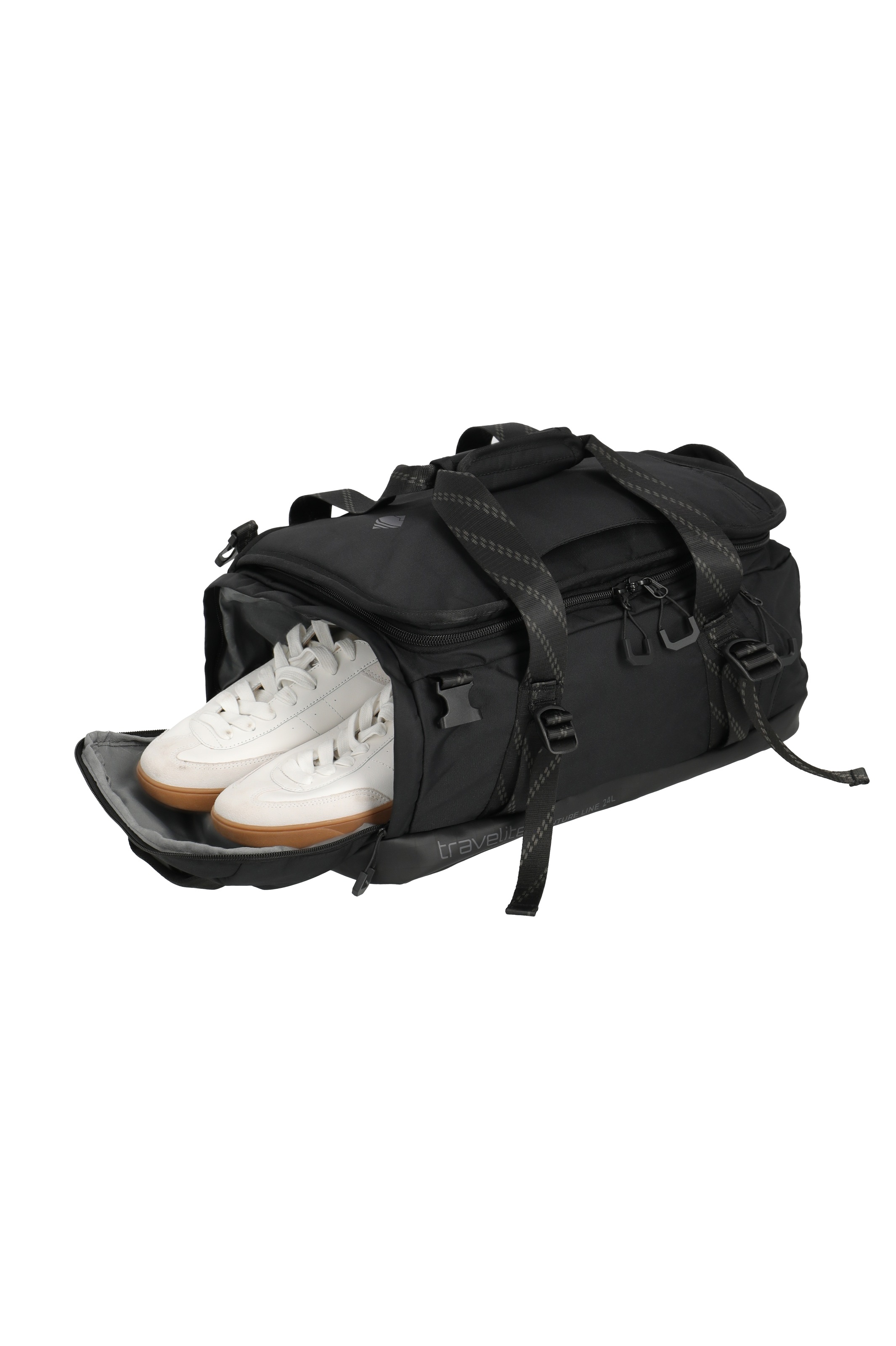 travelite Reisetasche »VENTURE LINE Duffle Bag« aus robustem Nylon mit flexiblen Trageoptionen und Schuhfach