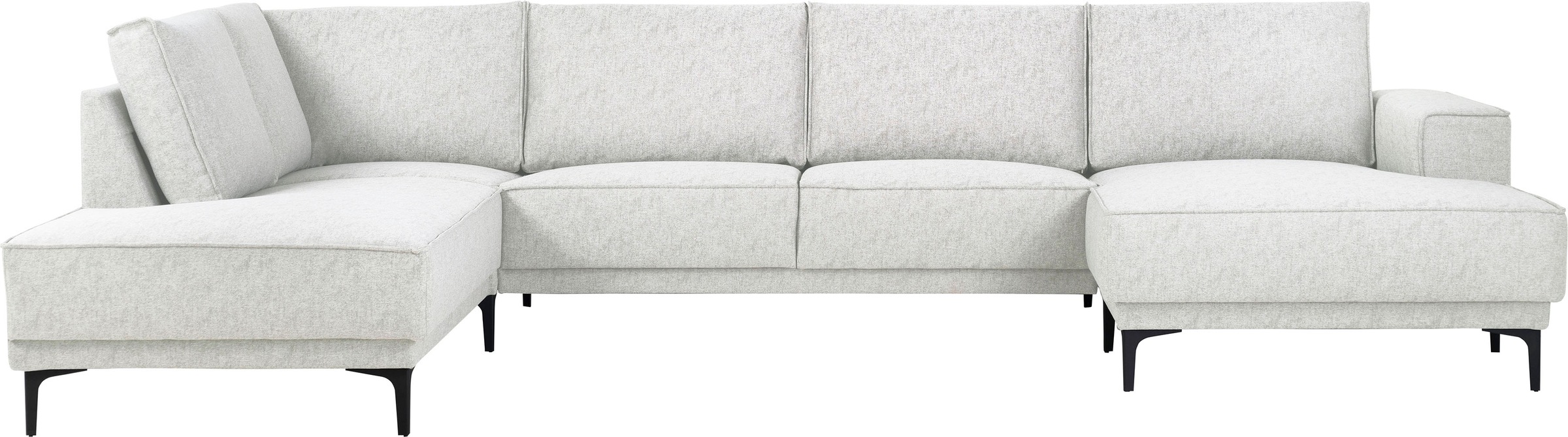 Places of Style Wohnlandschaft »XXL Sofa Oland, Struktur, Flachgewebe, Luxu günstig online kaufen