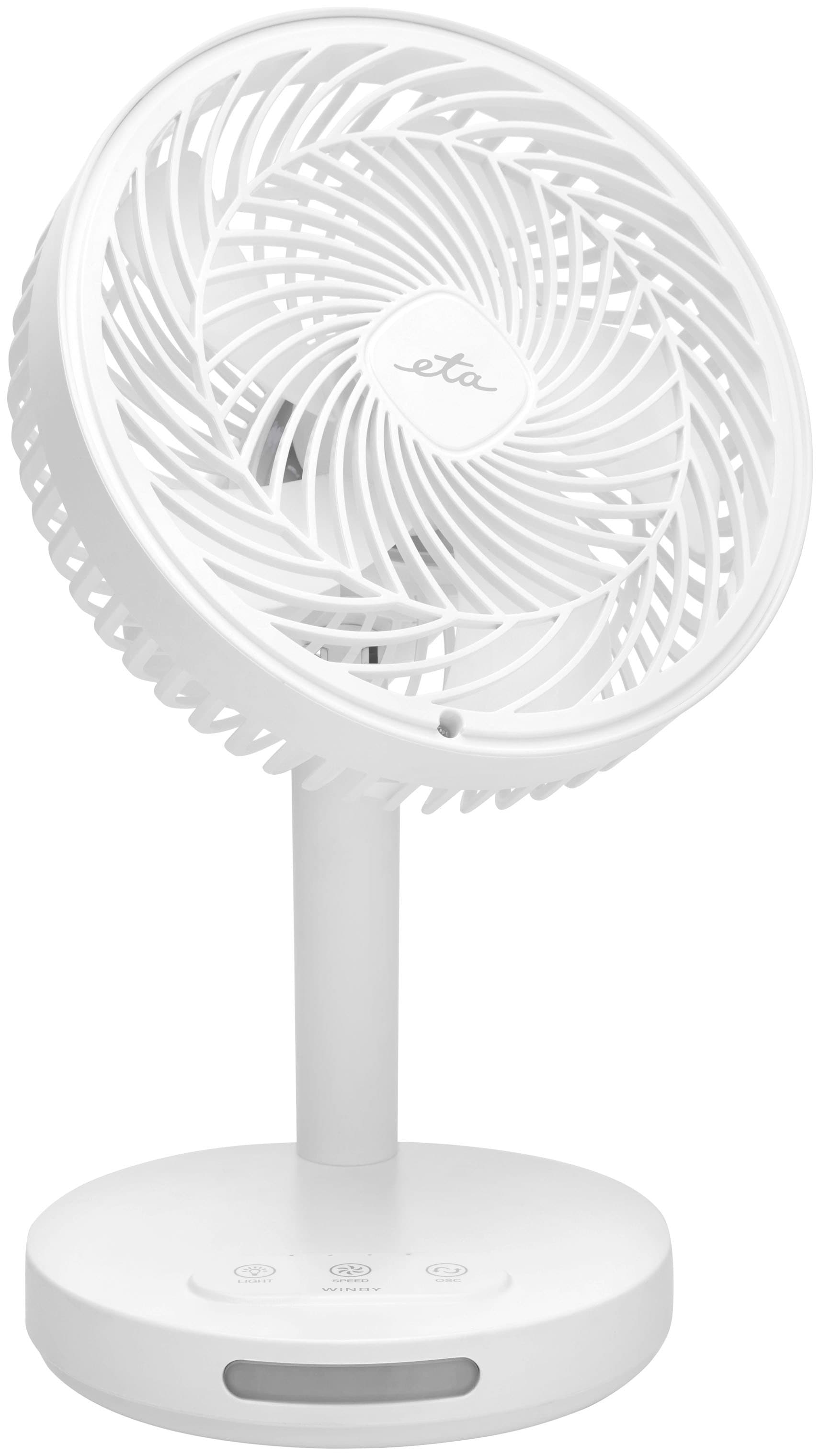 eta Standventilator »Windy«, 16 cm Durchmesser, inkl. 2 Akkus und Ladekabel